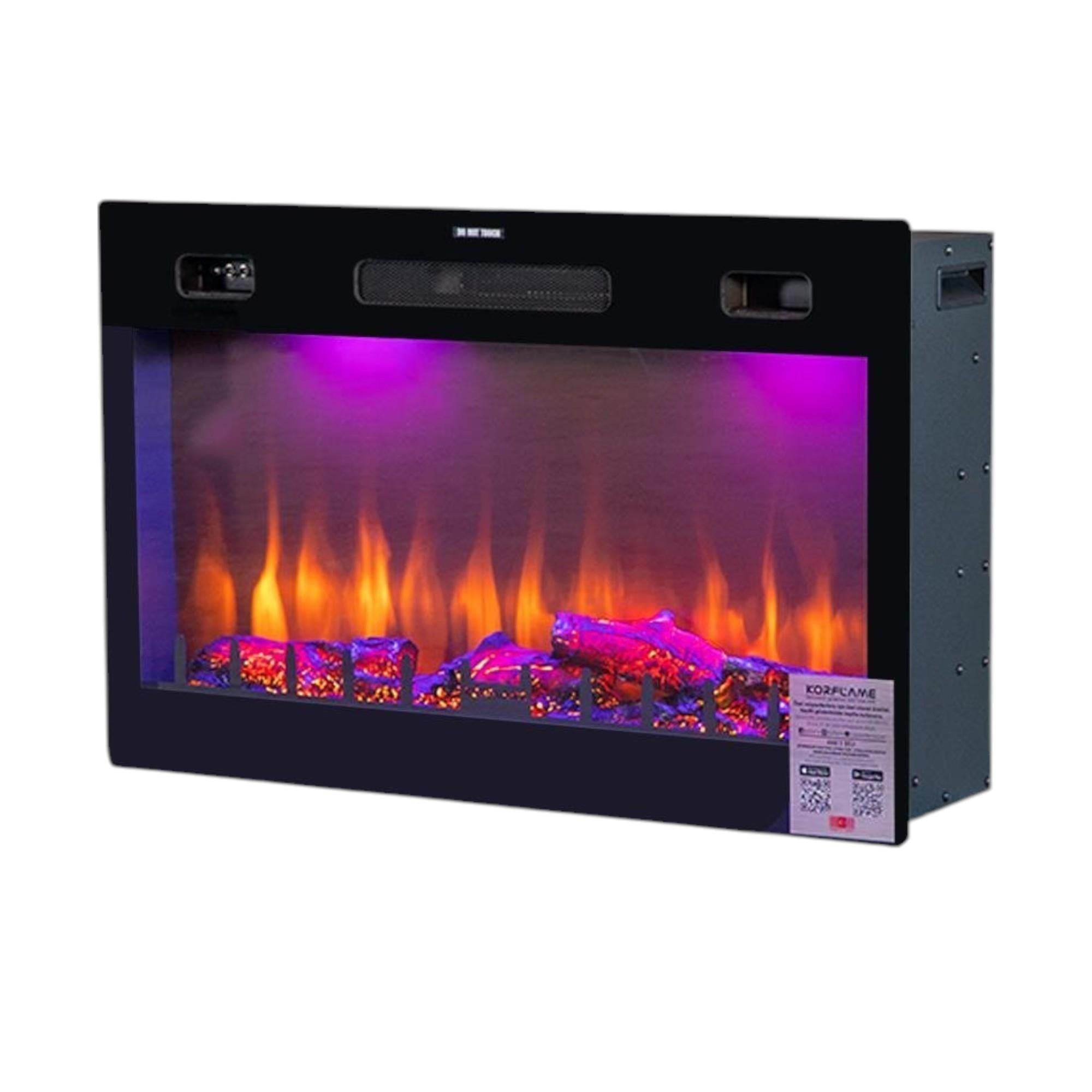 Isıtmasız Elektrikli Şömine | Korcam 80-Eko | 81x20x42 cm