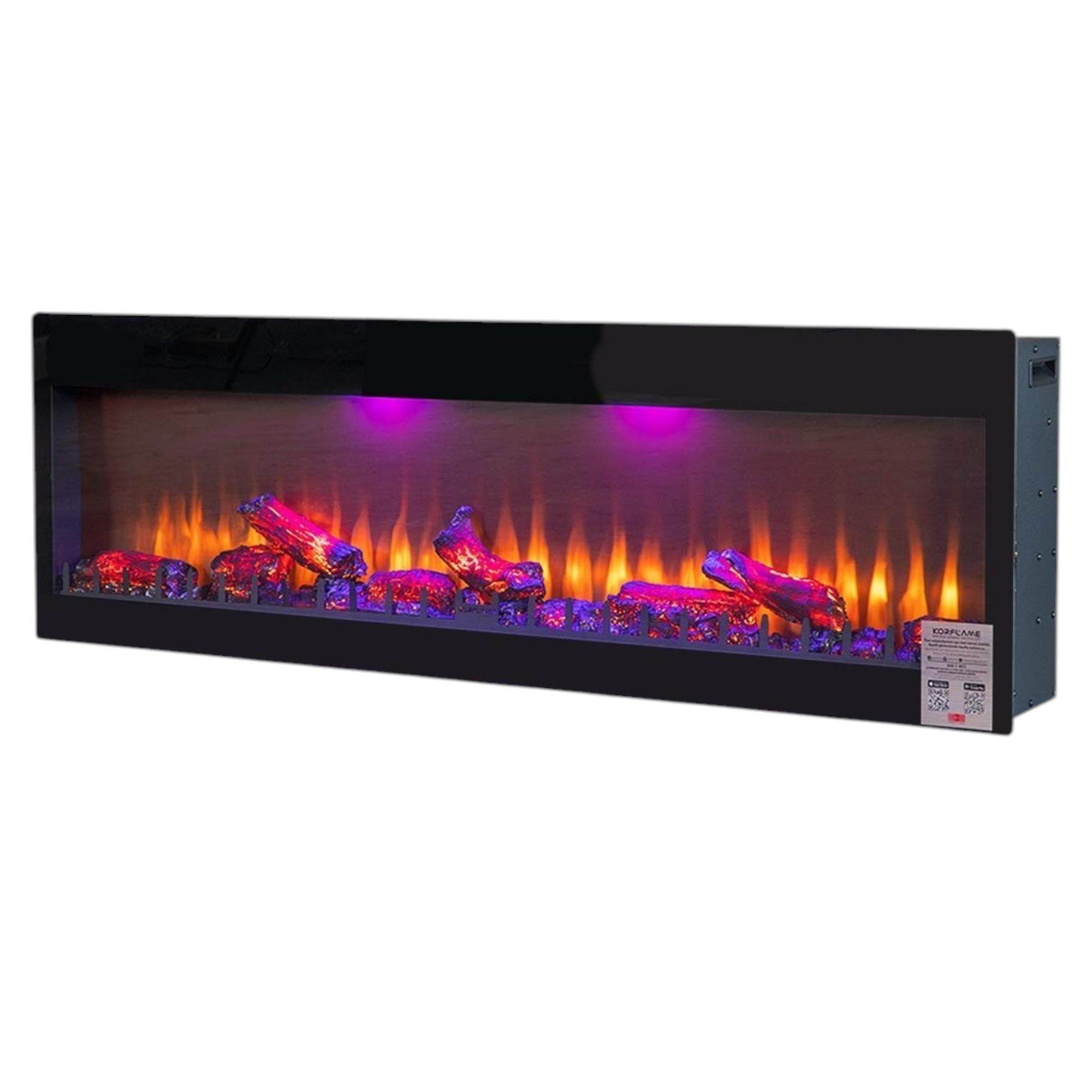 Isıtmasız Elektrikli Şömine | Korcam 180-Eko | 181x20x42 cm