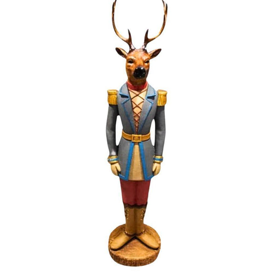 Geyik Figürlü Dekoratif Karşılama Heykeli | 30 x135 cm | Rehome