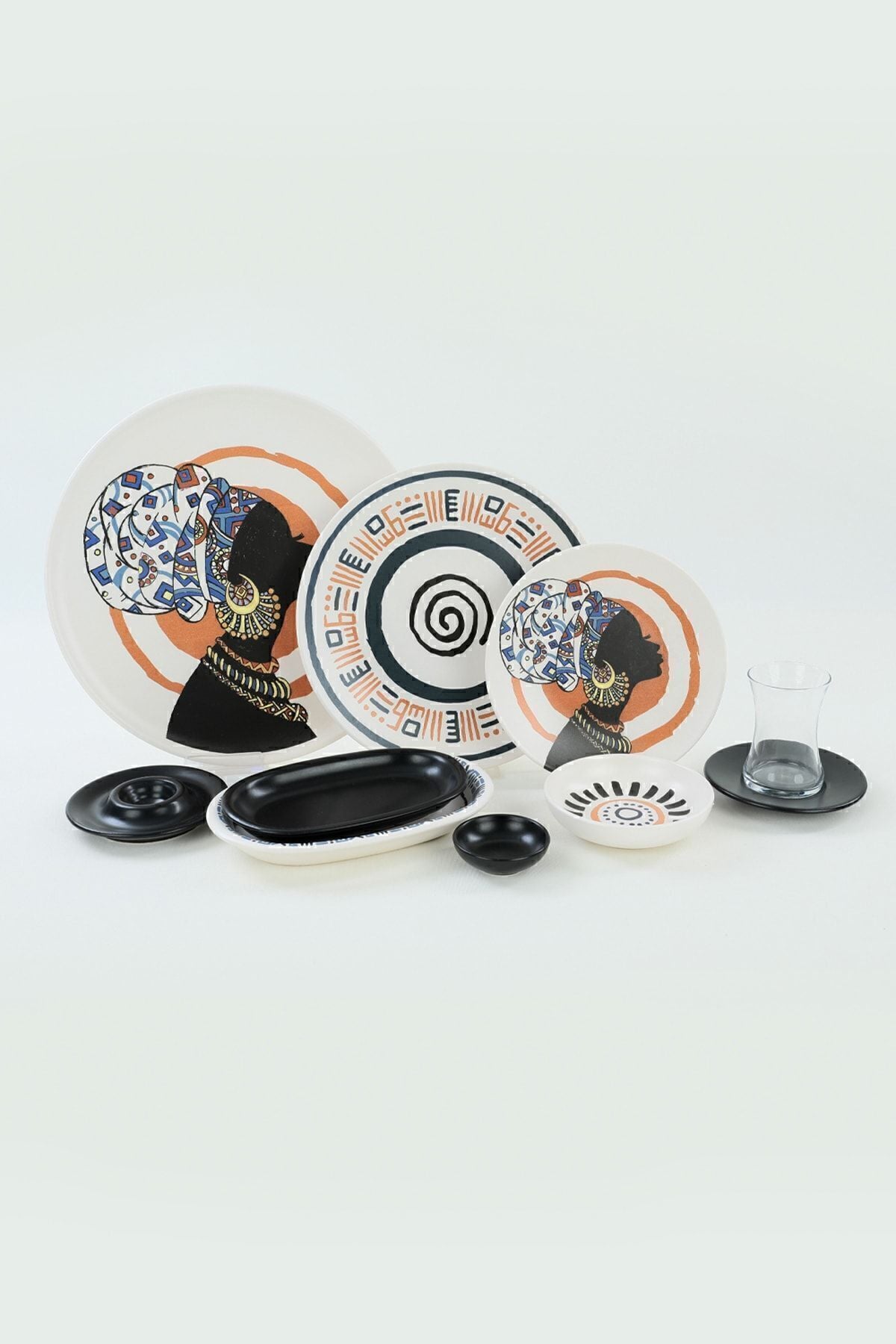 Keraart African Kahvaltı Takımı 50 Parça 6 Kişilik 20634-37
