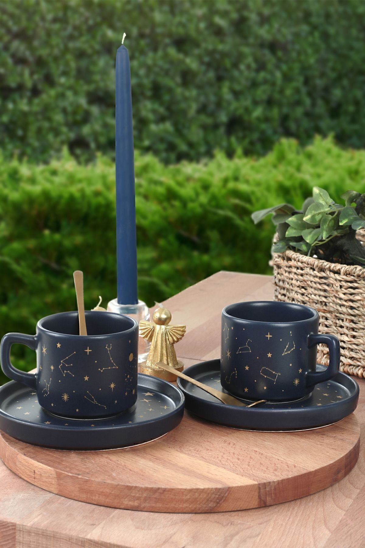 Keraart Astro Stackable Çay Fincan Takımı 12 Parça 6 Kişilik