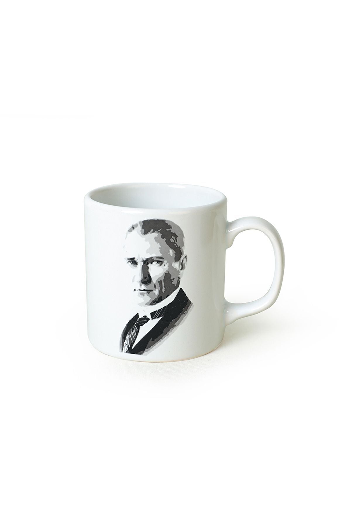 Keraart Atatürk Portre Beyaz Silindir Kupa 1 Adet