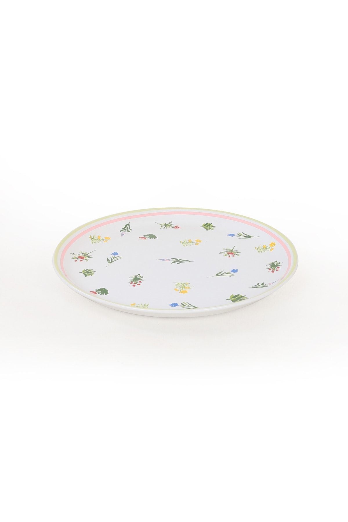 Keraart Bahar Çiçekleri Hitit Servis Tabağı 25 Cm 6 Adet