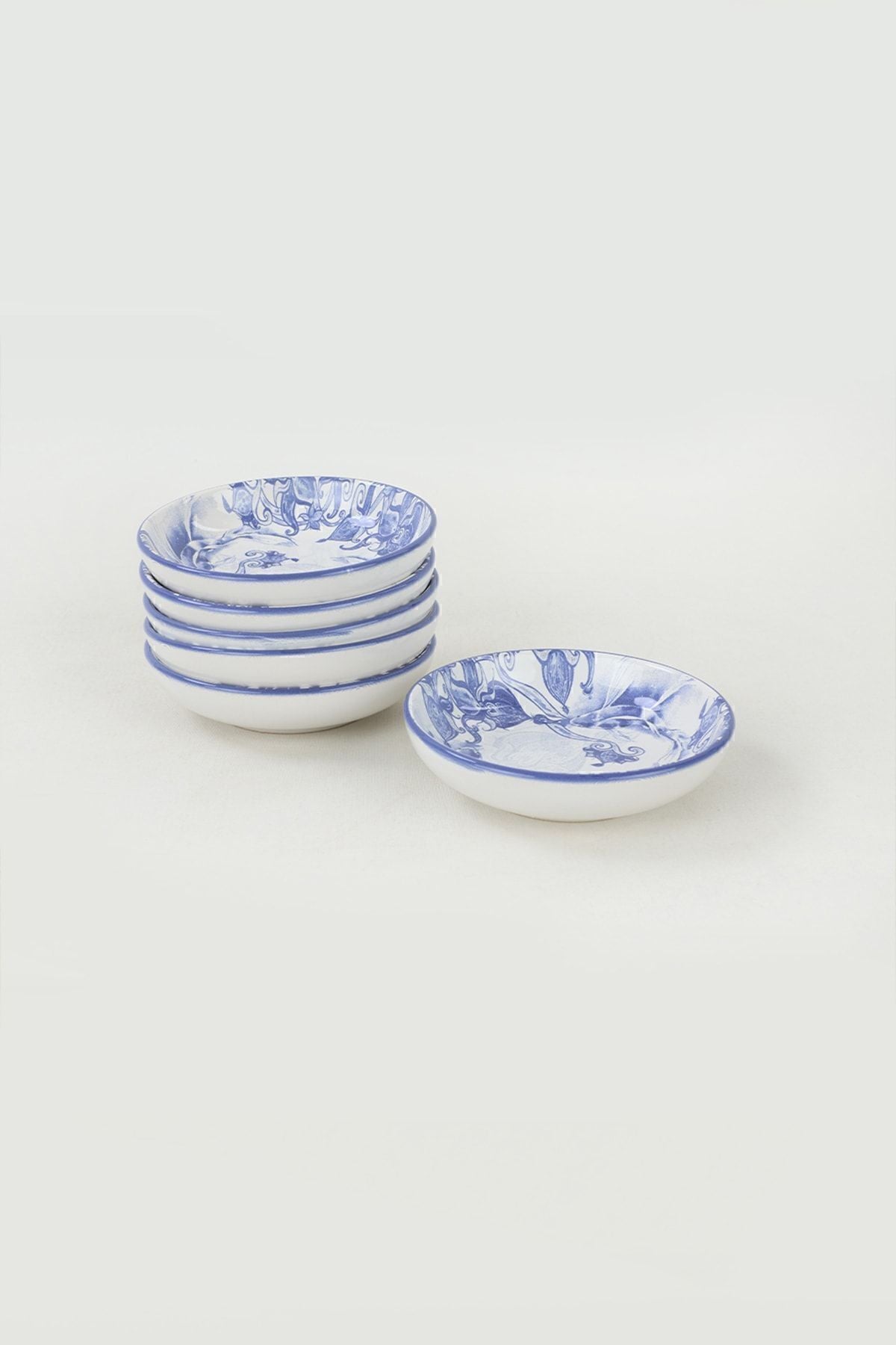 Keraart Blue Ink Halka Çerezlik/Sosluk 13 Cm 6 Adet - 19988/19992