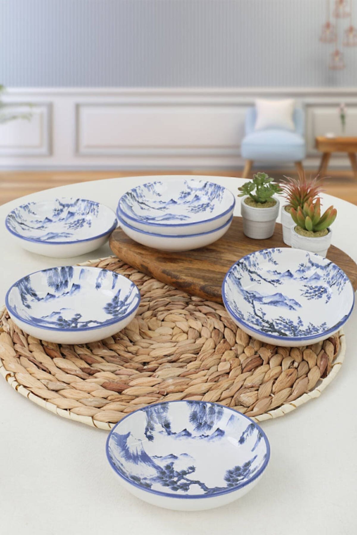 Keraart Blue Mountains Halka Çerezlik/Sosluk 13 Cm 6 Adet - 19990/19991