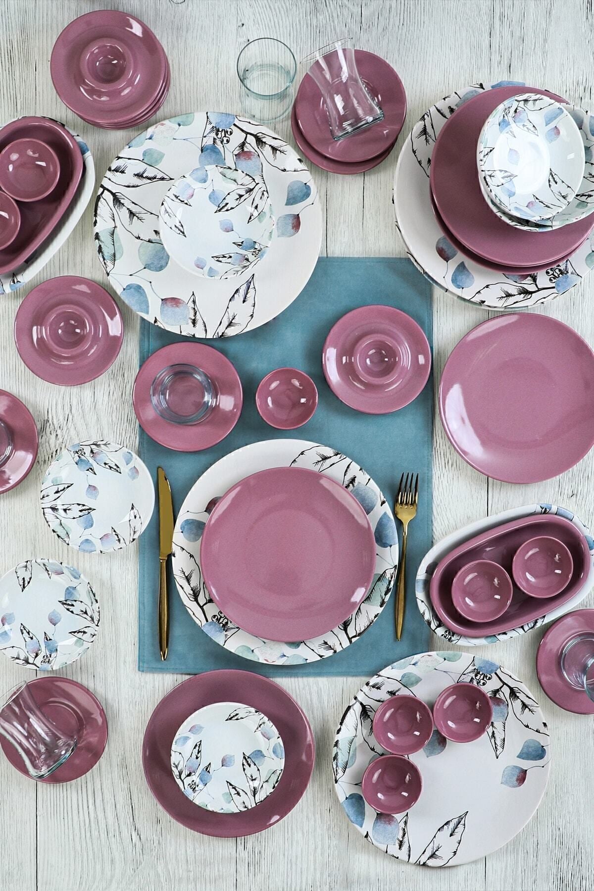 Keraart Blue Spring Kahvaltı Takımı 50 Parça 6 Kişilik - 19188