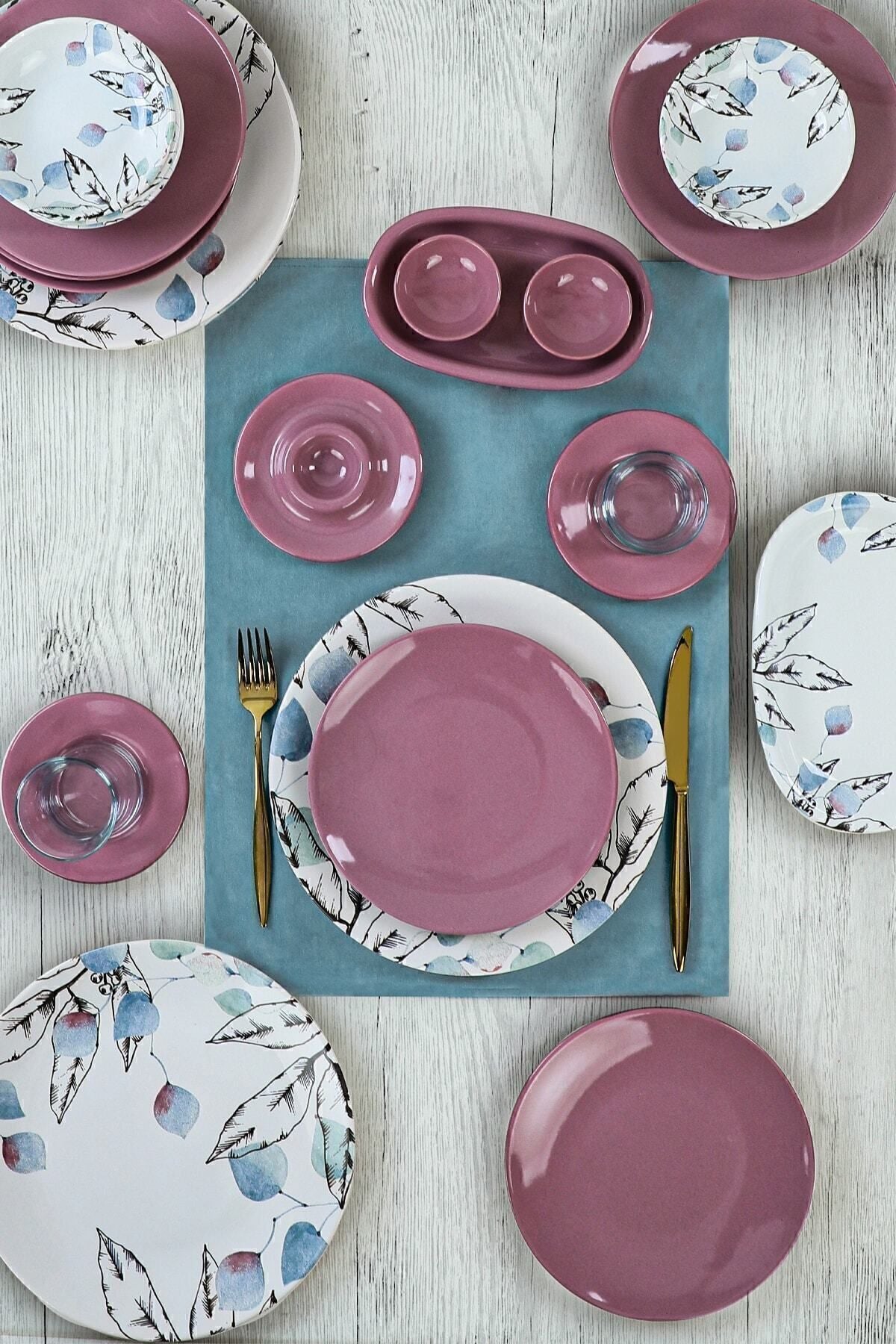 Keraart Blue Spring Kahvaltı Takımı 50 Parça 6 Kişilik - 19188