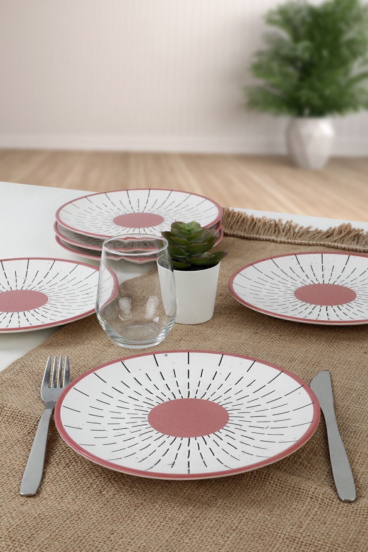 Keraart Boom Pasta Tabağı 20 Cm 6 Adet - 20266