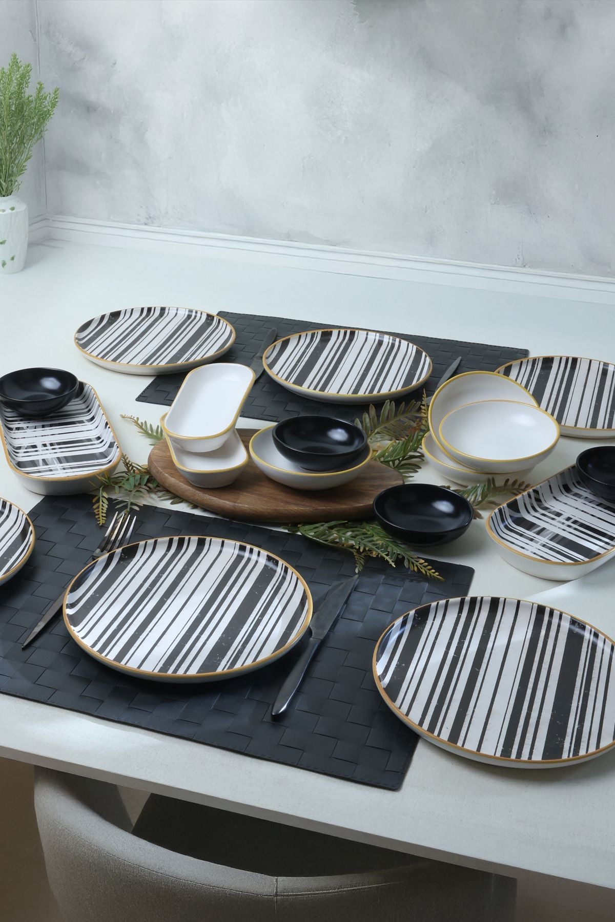 Keraart Cleo Kahvaltı Takımı 18 Parça 6 Kişilik 19918-20-41