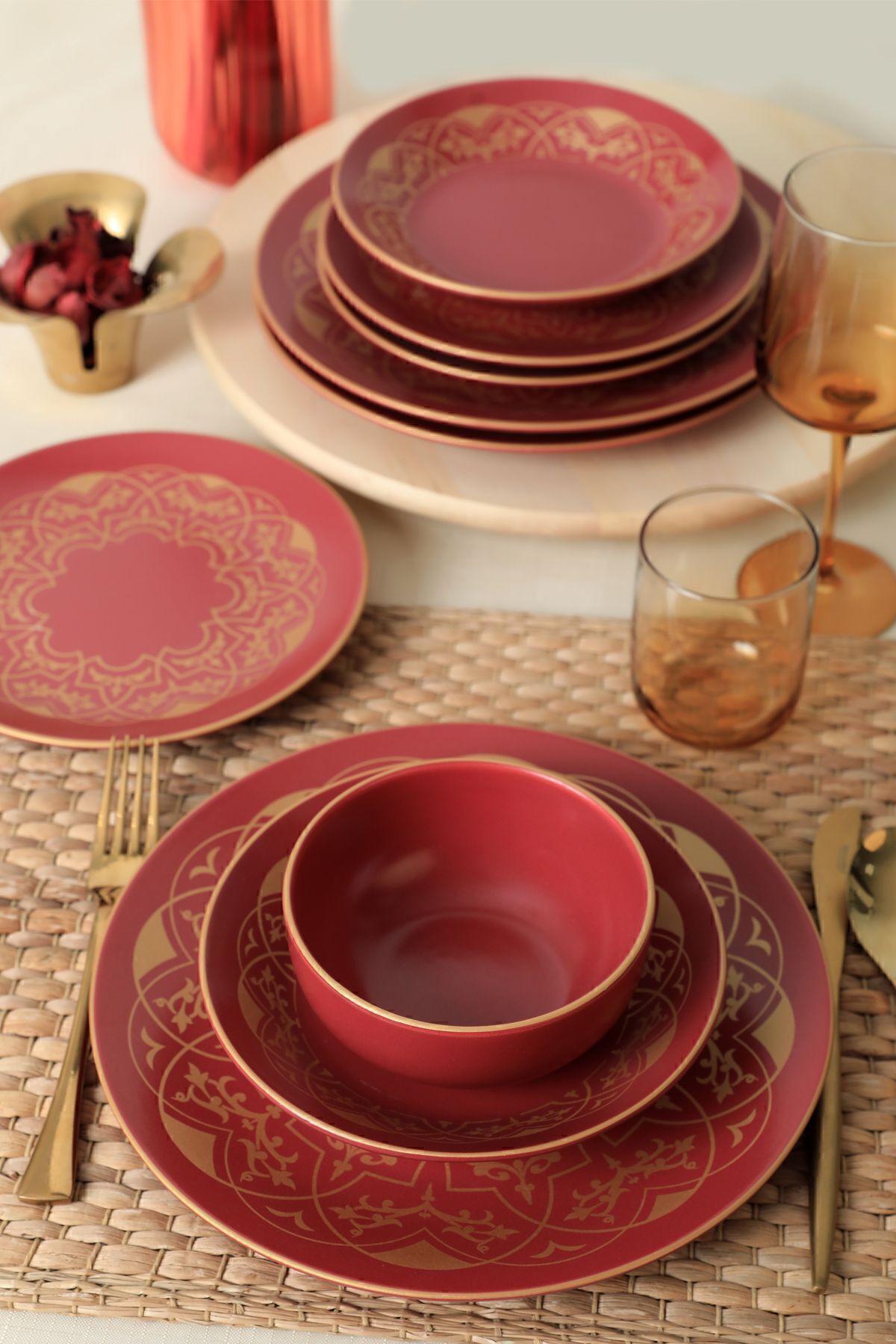 Keraart Hatırat Yemek Takımı 24 Parça 6 Kişilik 521