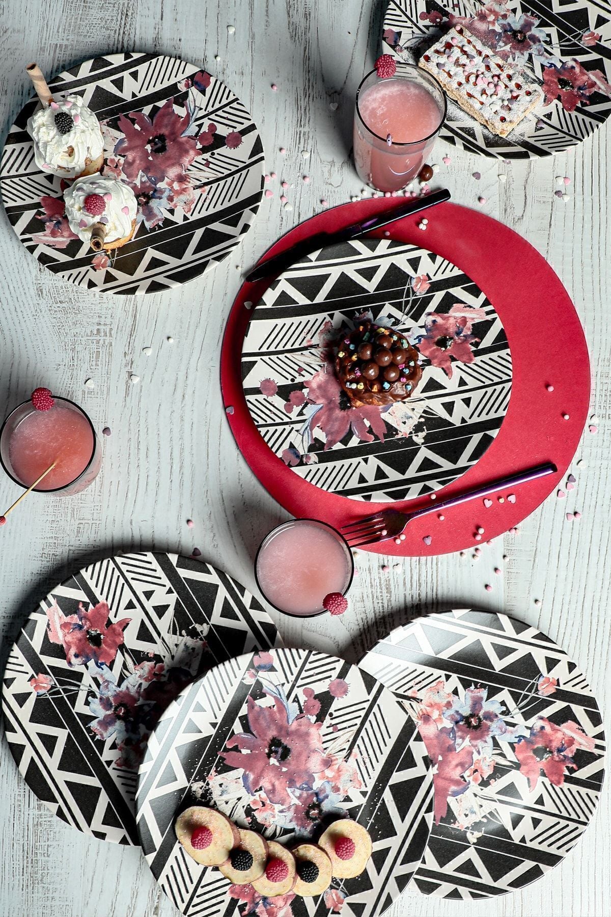 Keraart Leylak Servis Tabağı 25 Cm 6 Adet - 18231