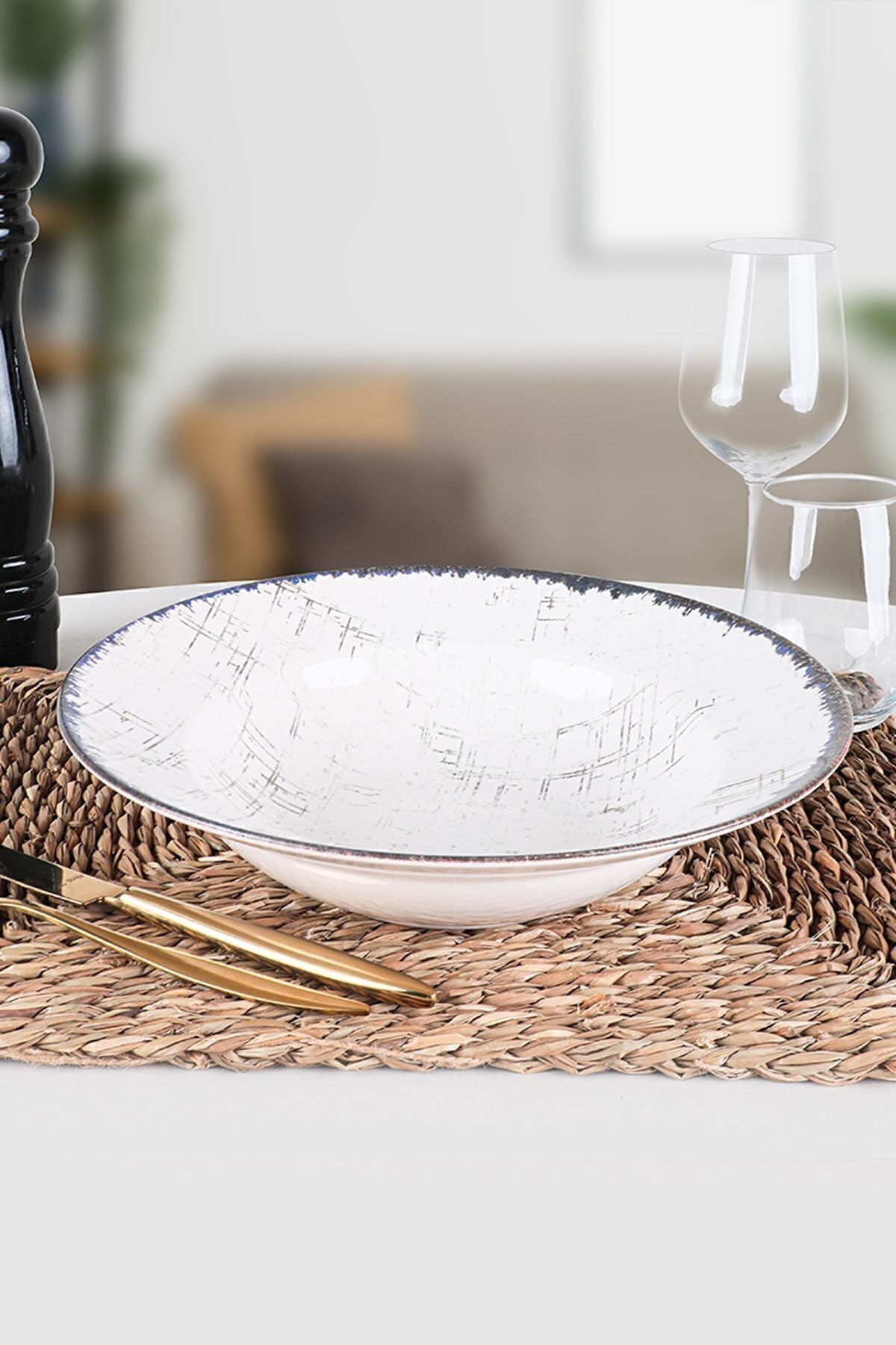 Keraart Line Makarna Tabağı 26 Cm - 19234