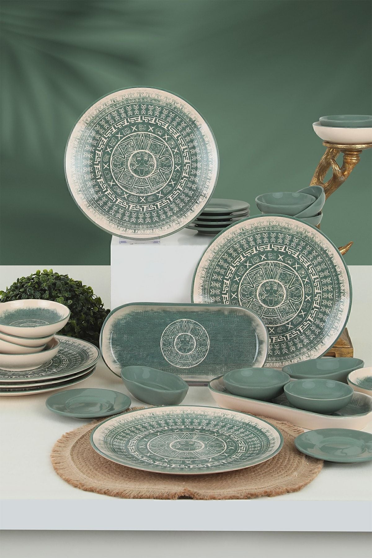 Keraart Maya Kahvaltı Takımı 28 Parça 6 Kişilik 20788-90