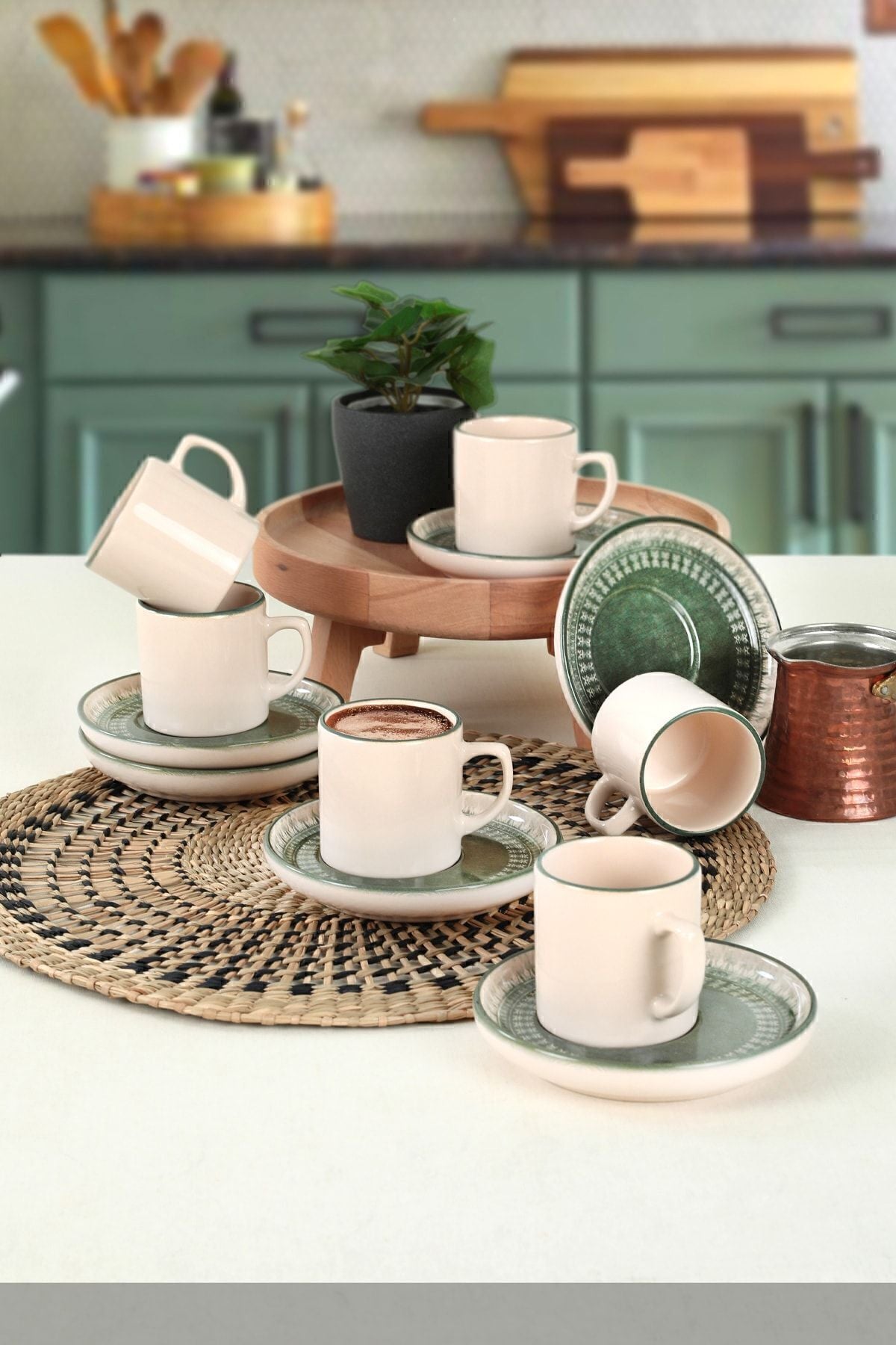 Keraart Maya Nordıc Kahve Fincan Takımı 12 Parça 6 Kişilik - 20789-98