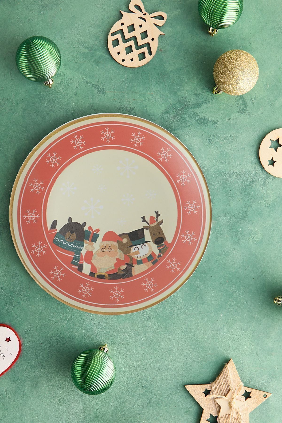 Keraart New Year Sevimli Noel Baba Servis Tabağı 26 Cm 21654