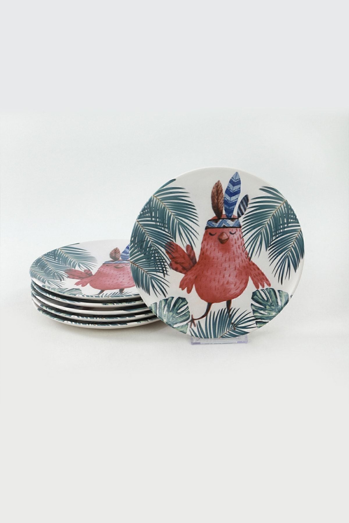 Keraart Owl Pasta Tabağı 21 Cm 6 Adet - 17718