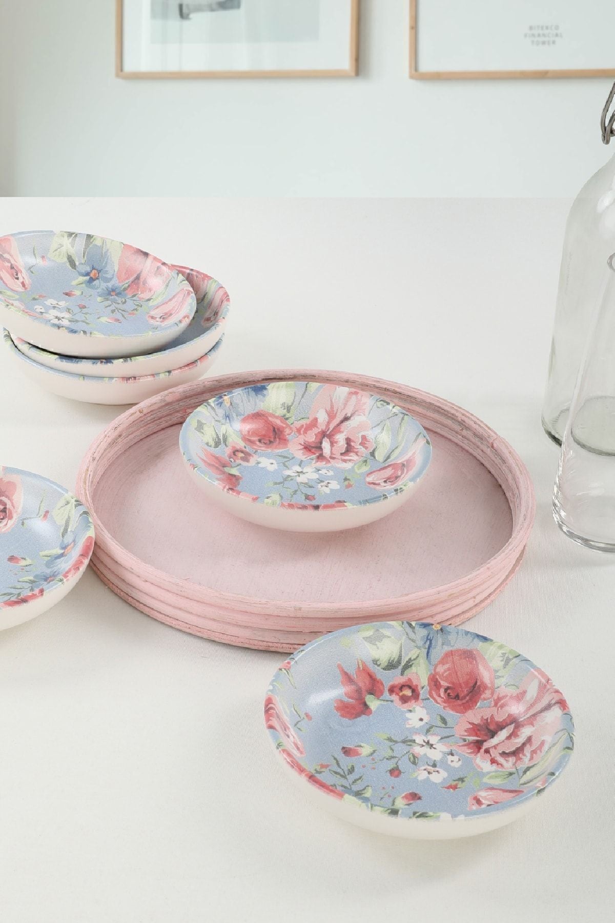 Keraart Rose Blue Halka Çerezlik/Sosluk 13 Cm 6 Adet - 18715