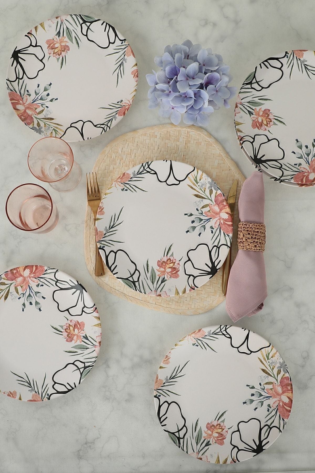 Keraart Rossy Servis Tabağı 26 Cm 6 Adet - 19185