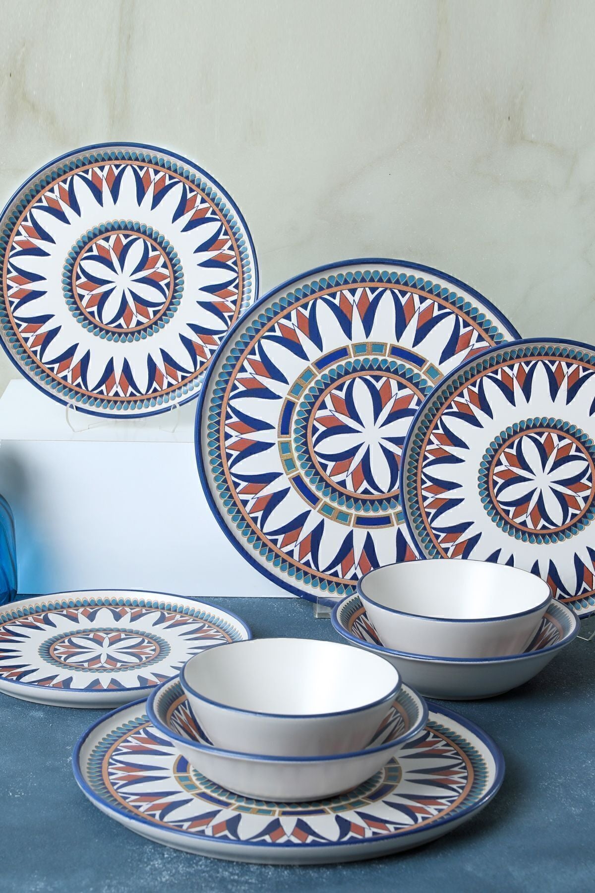 Keraart Ruby Yemek Takımı 24 Parça 6 Kişilik 20793-94-95