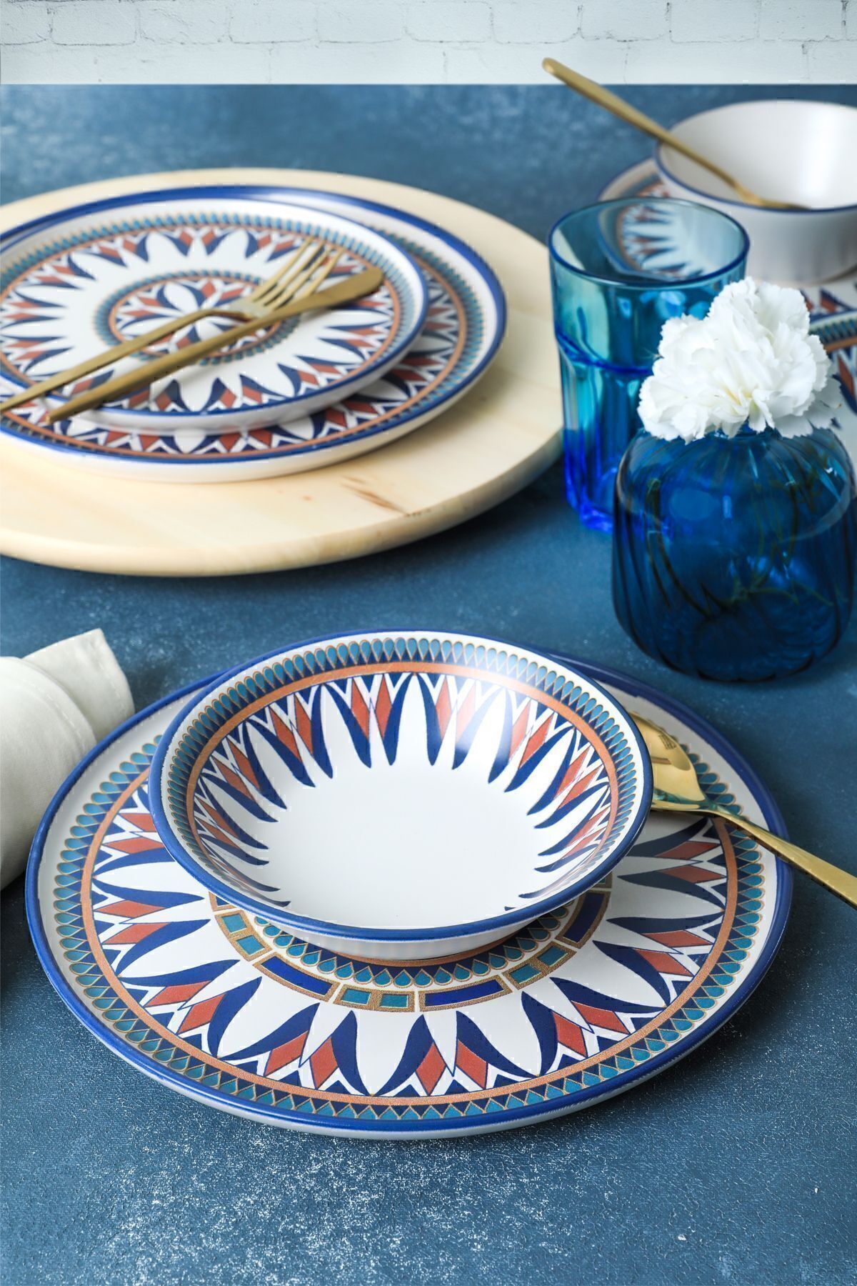 Keraart Ruby Yemek Takımı 24 Parça 6 Kişilik 20793-94-95