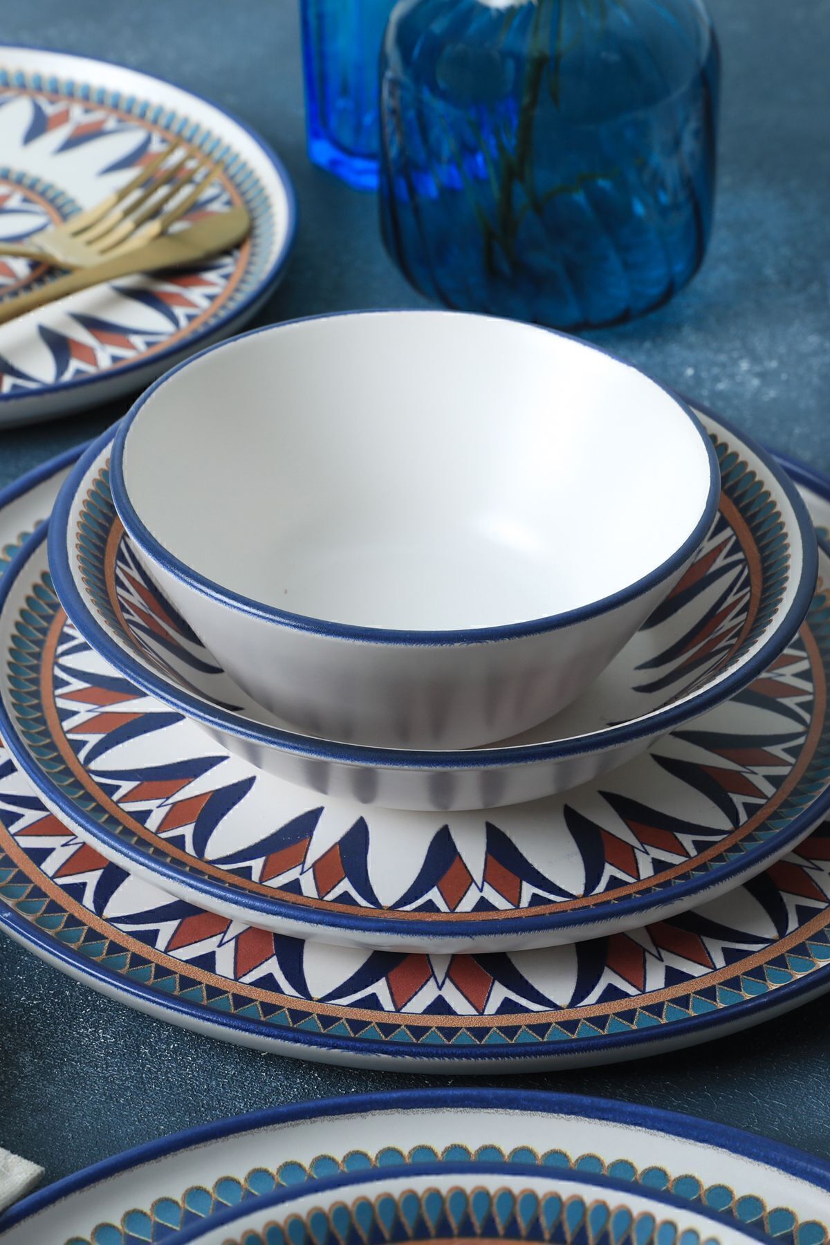 Keraart Ruby Yemek Takımı 24 Parça 6 Kişilik 20793-94-95