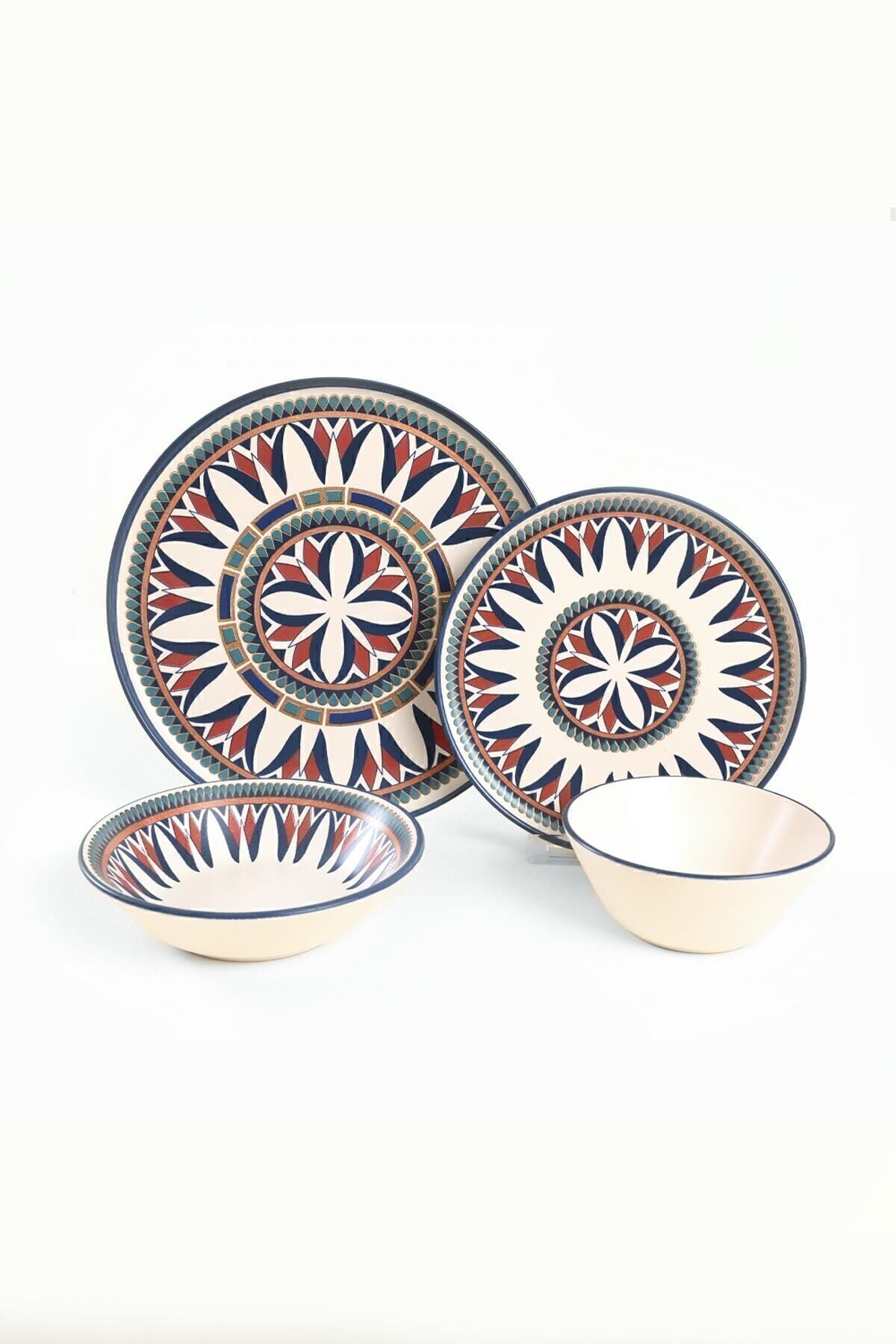 Keraart Ruby Yemek Takımı 24 Parça 6 Kişilik 20793-94-95