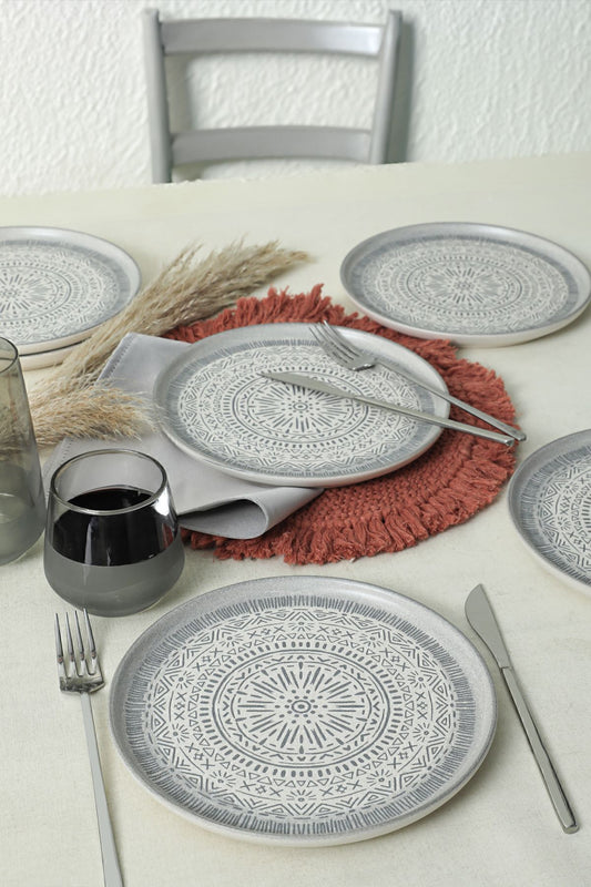 Keraart Stone Nordic Pasta Tabağı 22 Cm 6 Adet 21426
