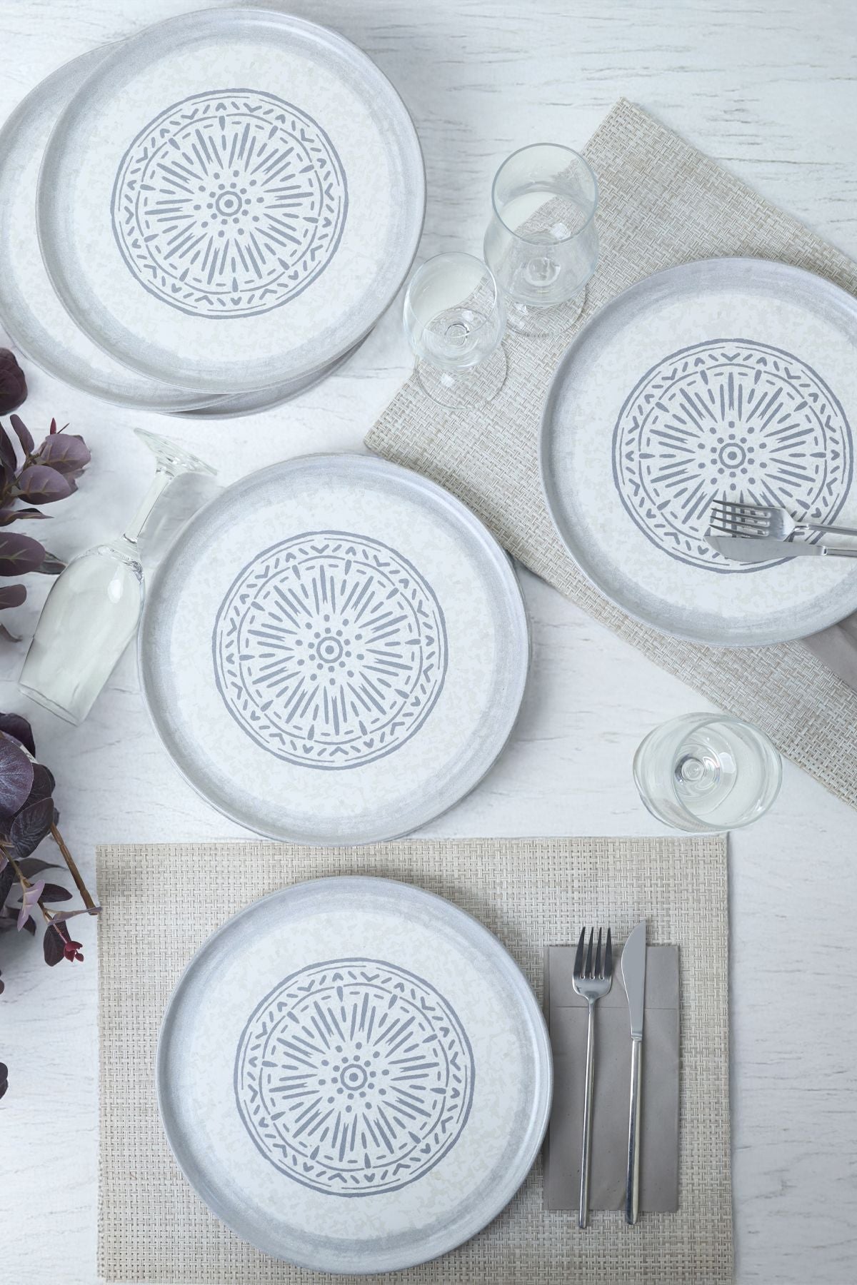 Keraart Stone Nordic Servis Tabağı 28 Cm 6 Adet 21427