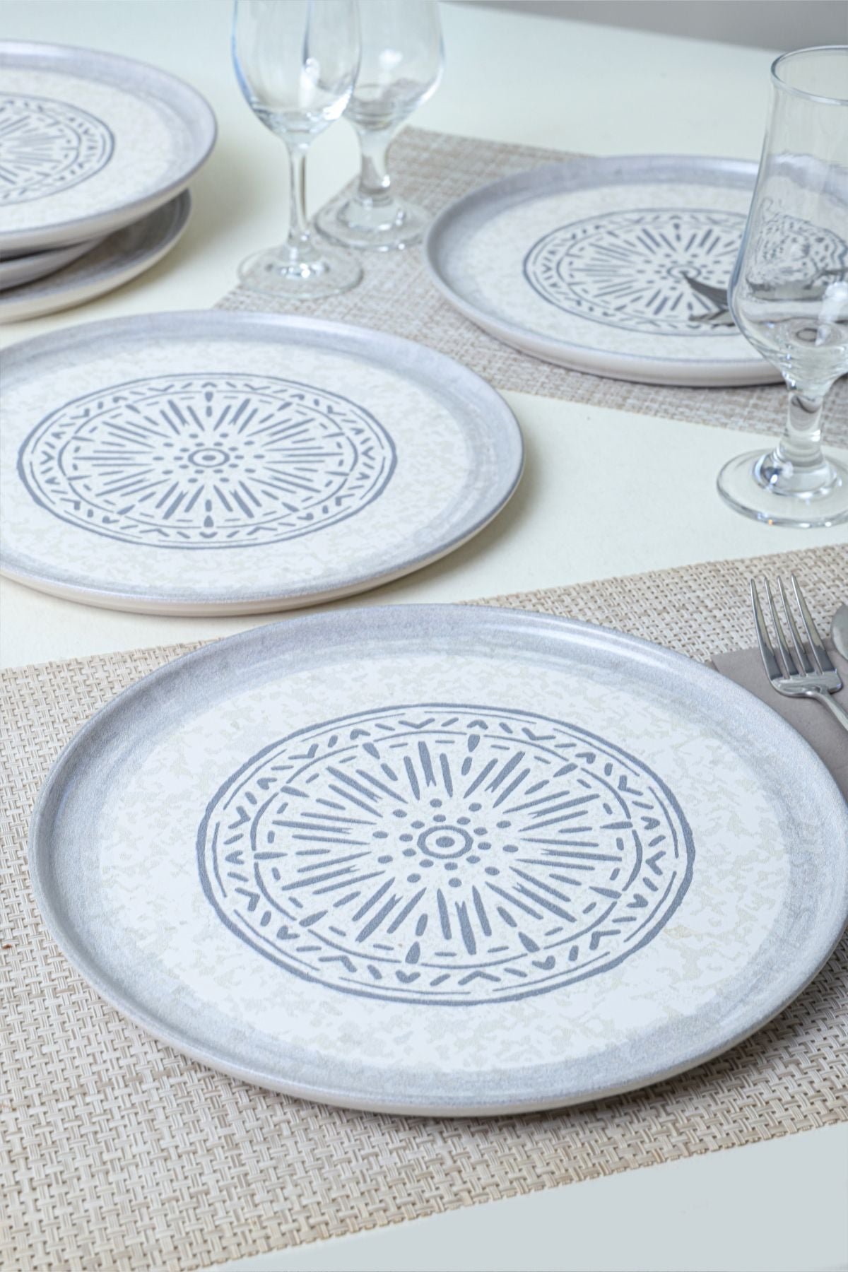 Keraart Stone Nordic Servis Tabağı 28 Cm 6 Adet 21427