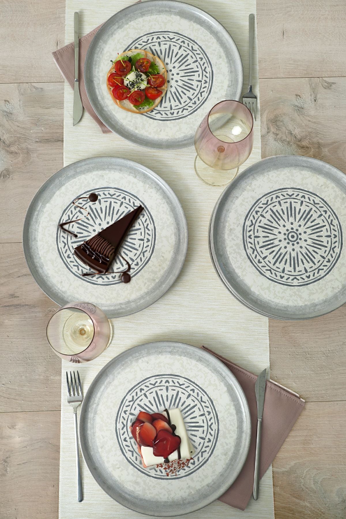 Keraart Stone Nordic Servis Tabağı 28 Cm 6 Adet 21427