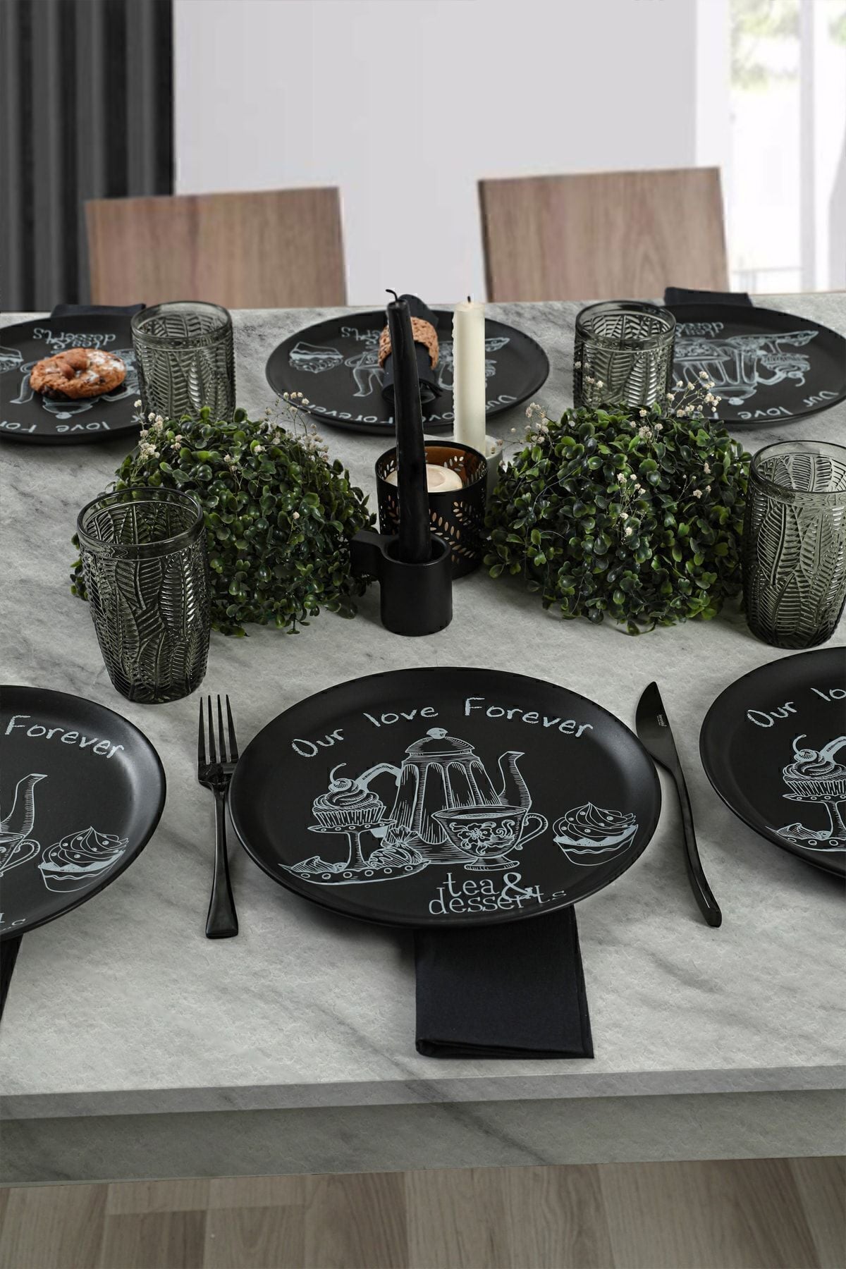 Keraart Tea & Deserts Hitit Servis Tabağı 25 Cm 6 Adet