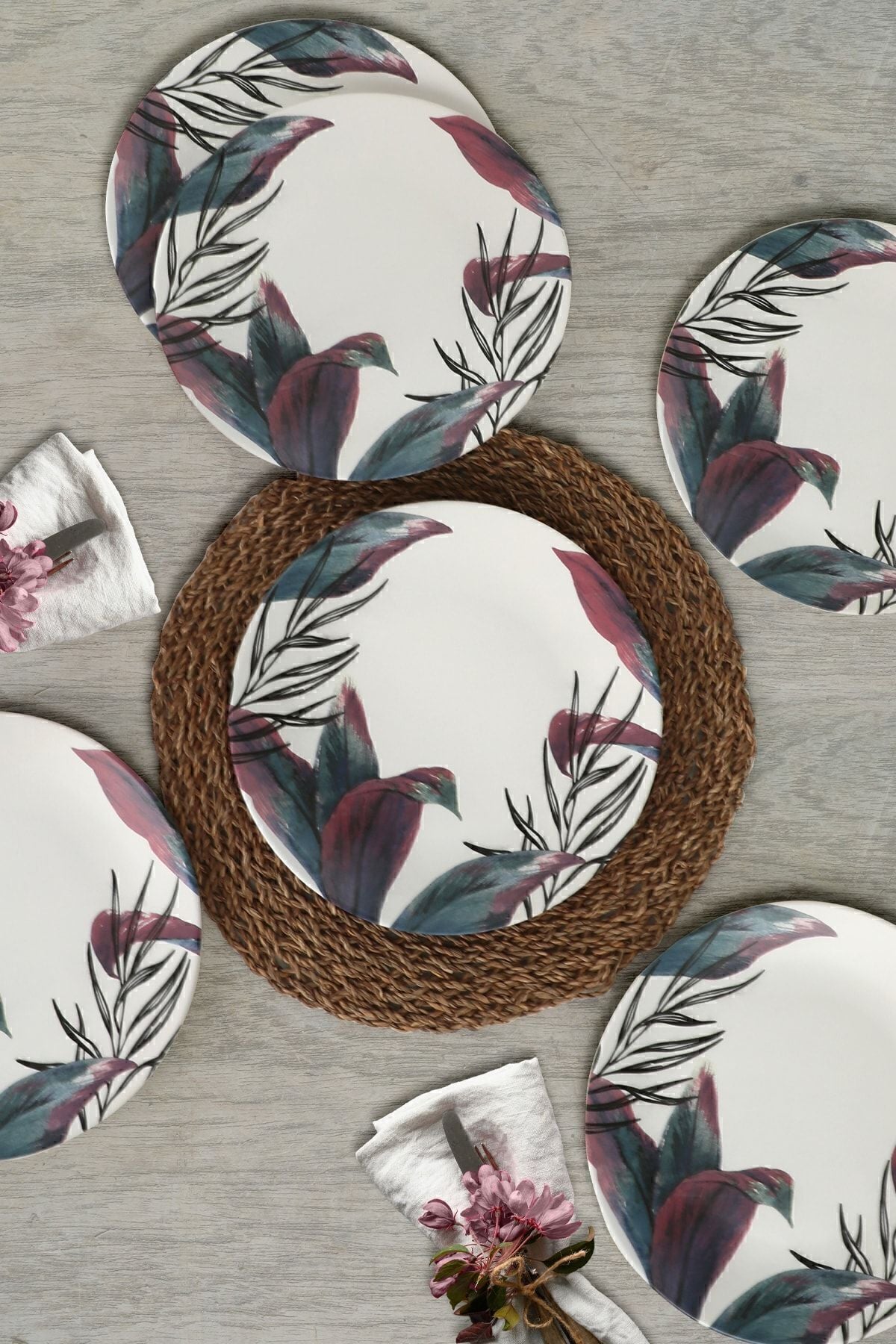 Keraart Vio Servis Tabağı 26 Cm 6 Adet - 19179