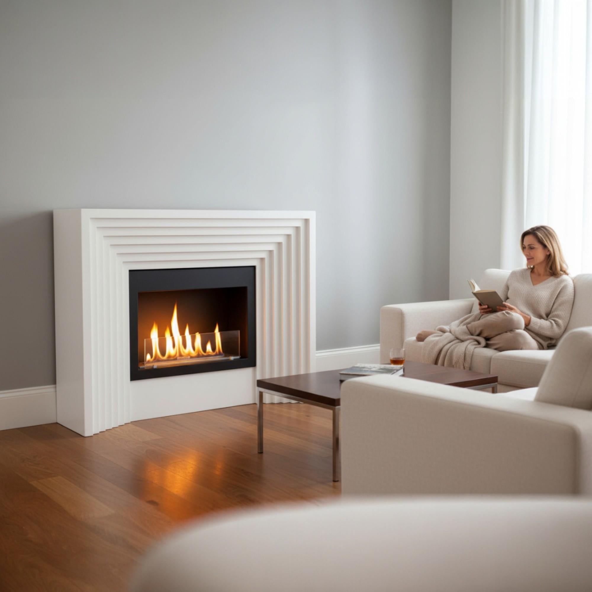 Korflame Akko Bacasız Şömine | Dumansız Bioethanol Şömine