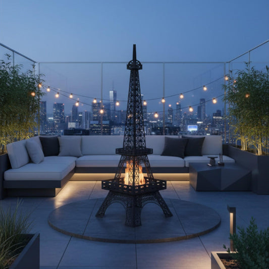 Korflame Eyfel Bacasız Şömine | Taşınabilir Dumansız Bioethanol Şömine