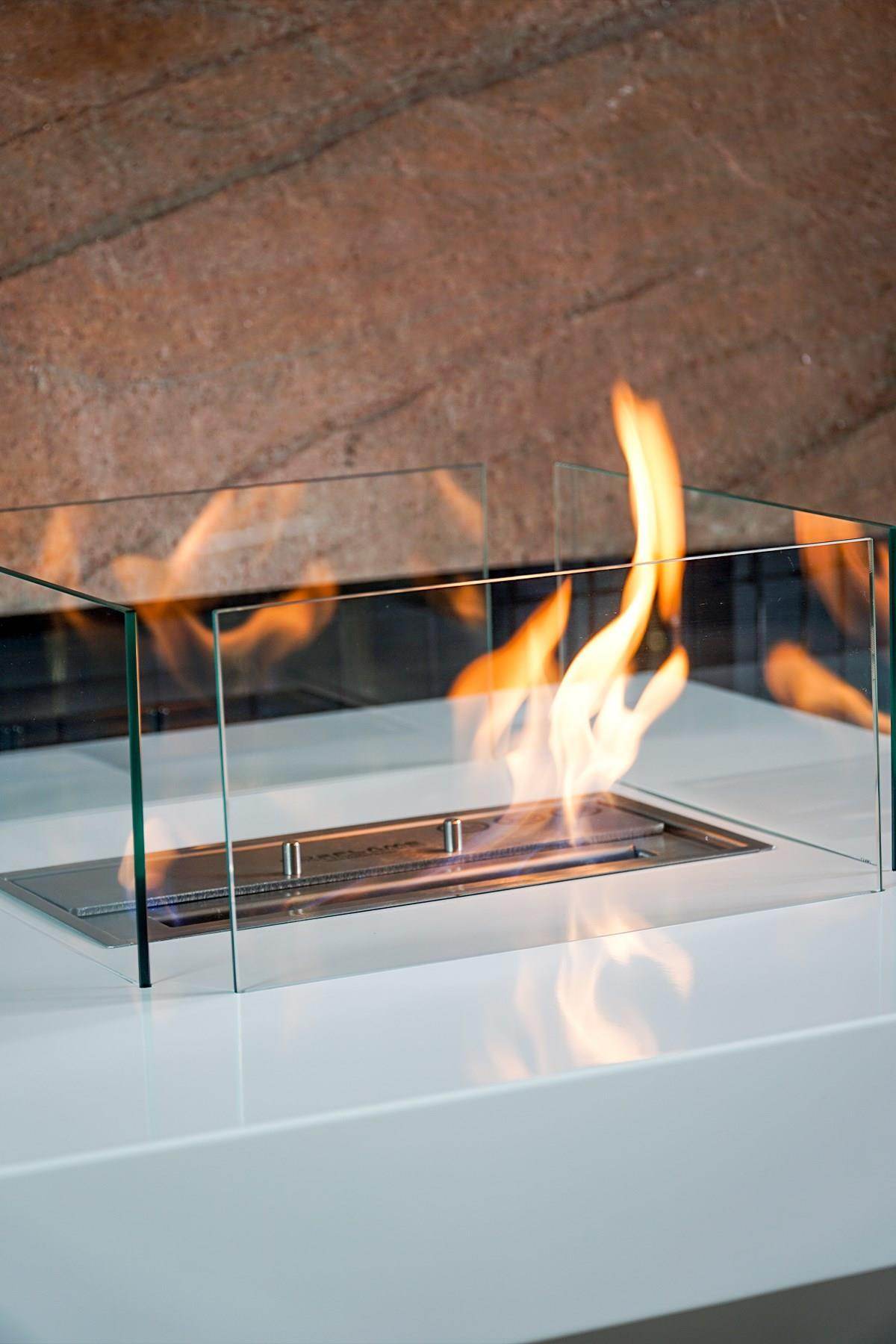 Korflame Petto Taşınabilir Şömine | Dumansız | Rehome