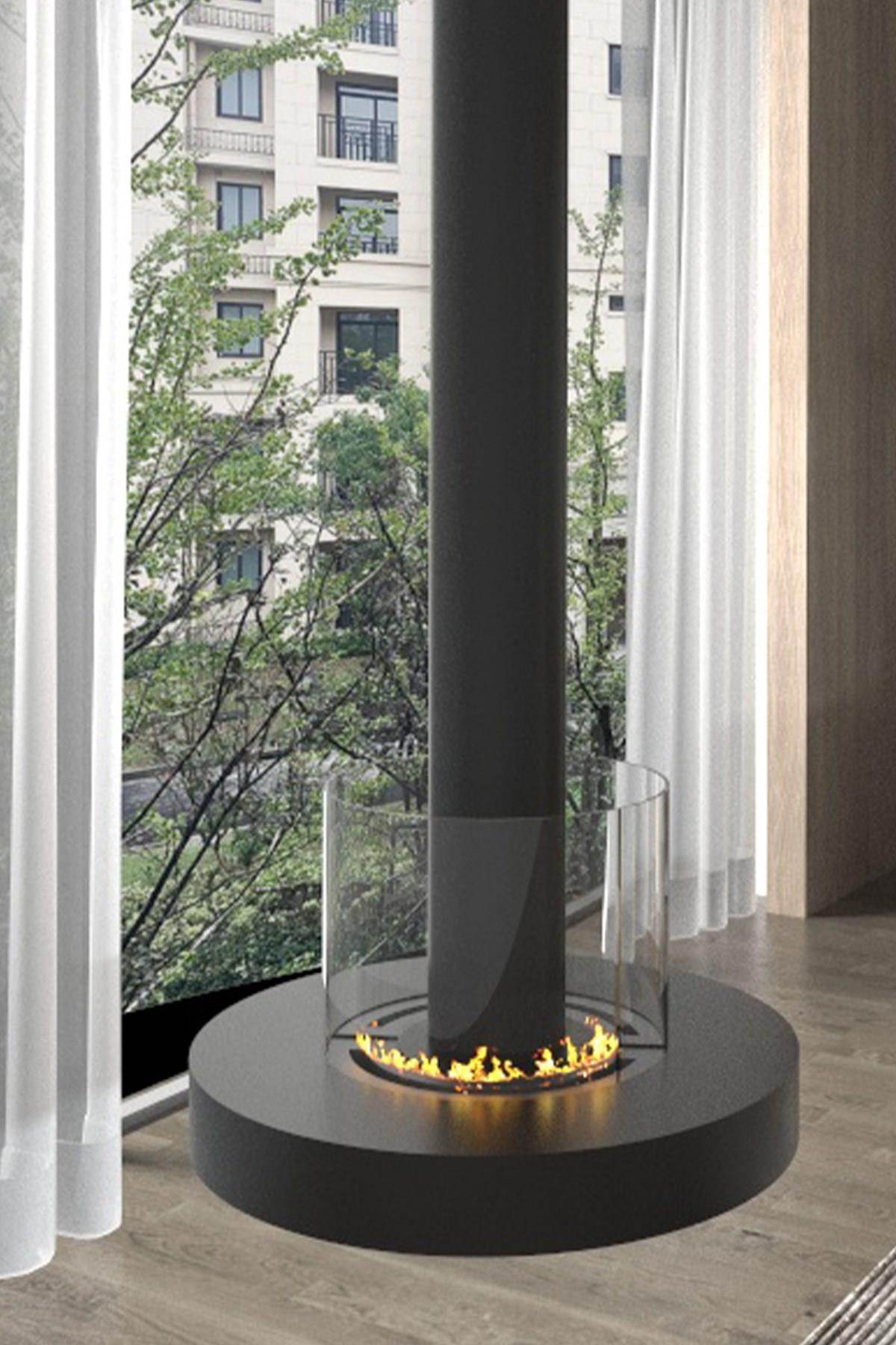 Korflame Soff Duvar Tipi Şömine