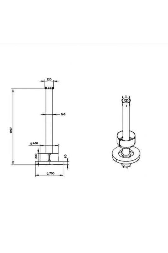 Korflame Soff Duvar Tipi Şömine
