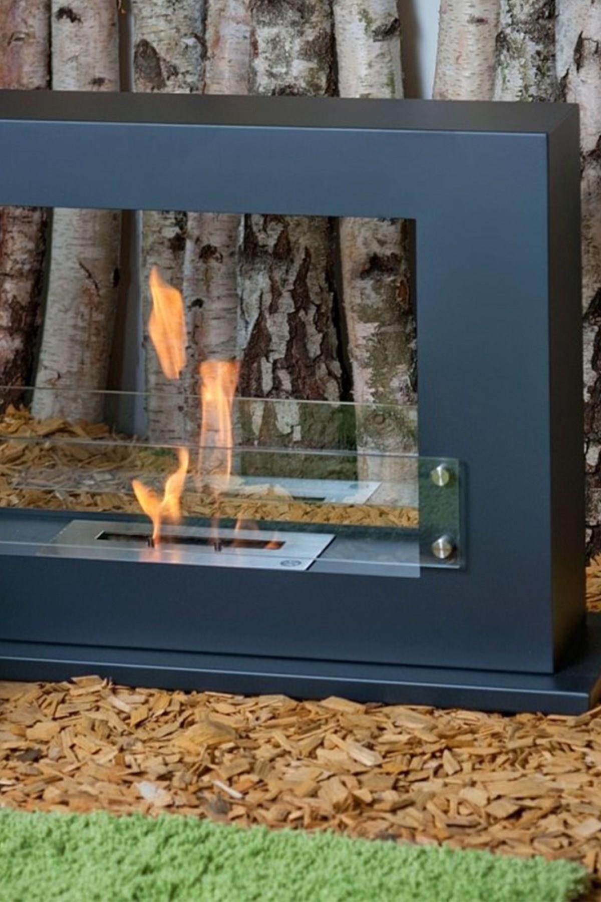 Korflame Supporto Bacasız Şömine | Taşınabilir Şömine | Dumansız | Rehome