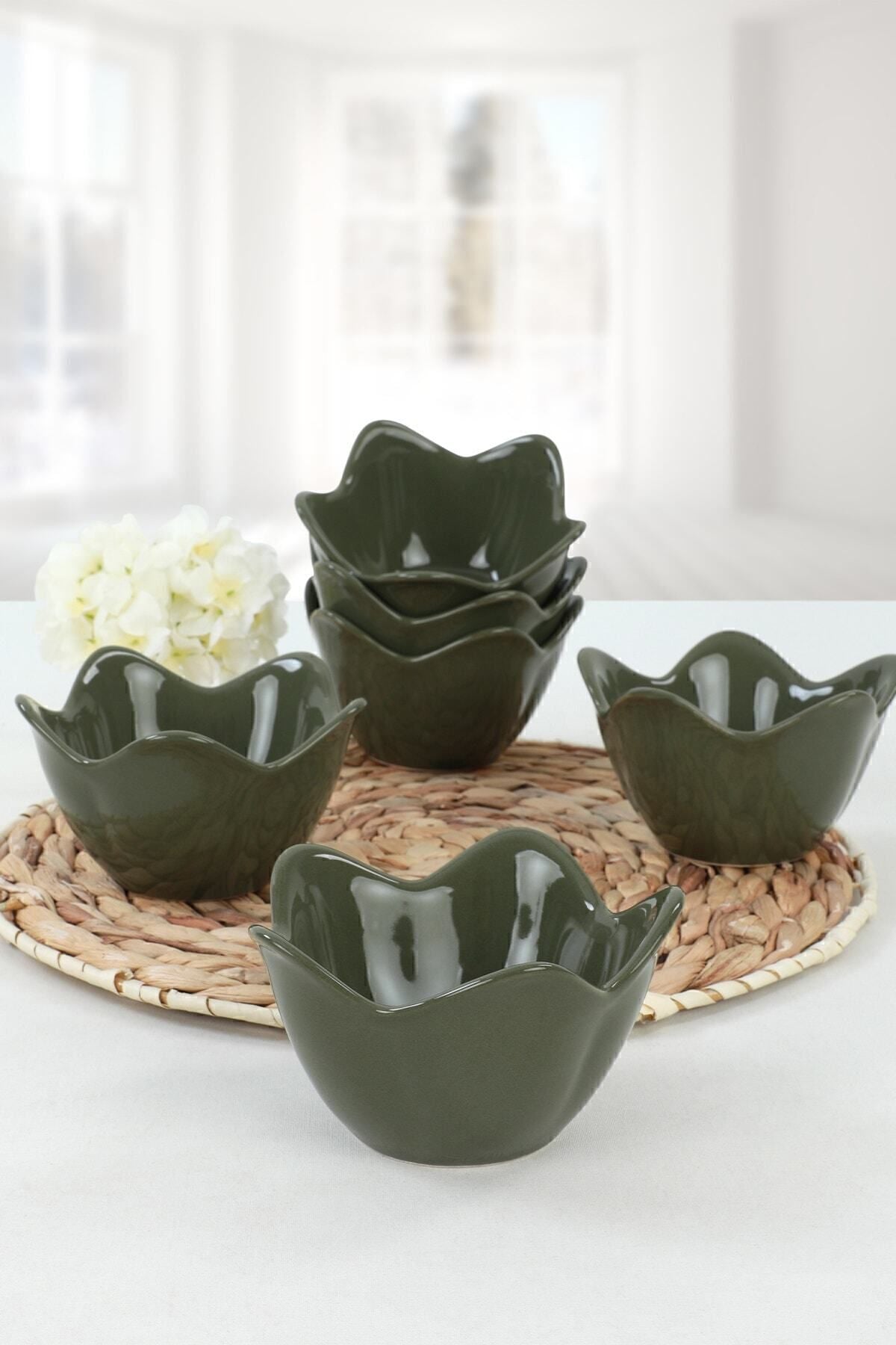 Koyu Yeşil Zambak Çerezlik 12 Cm 6 Adet