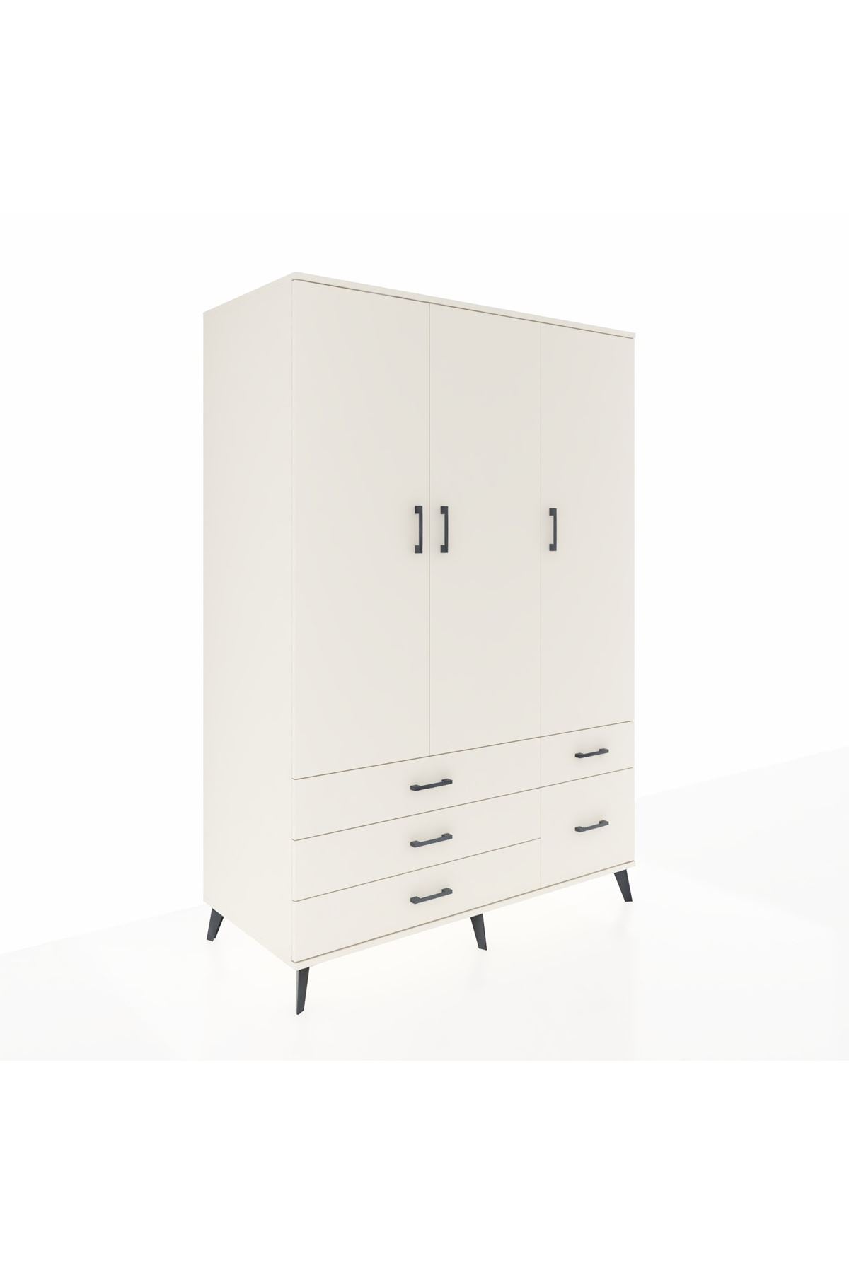 Kronos Gardrop 5 Raflı 5 Çekmeceli Tek Askılı 132x59x195 Aytaşı-Aytaşı