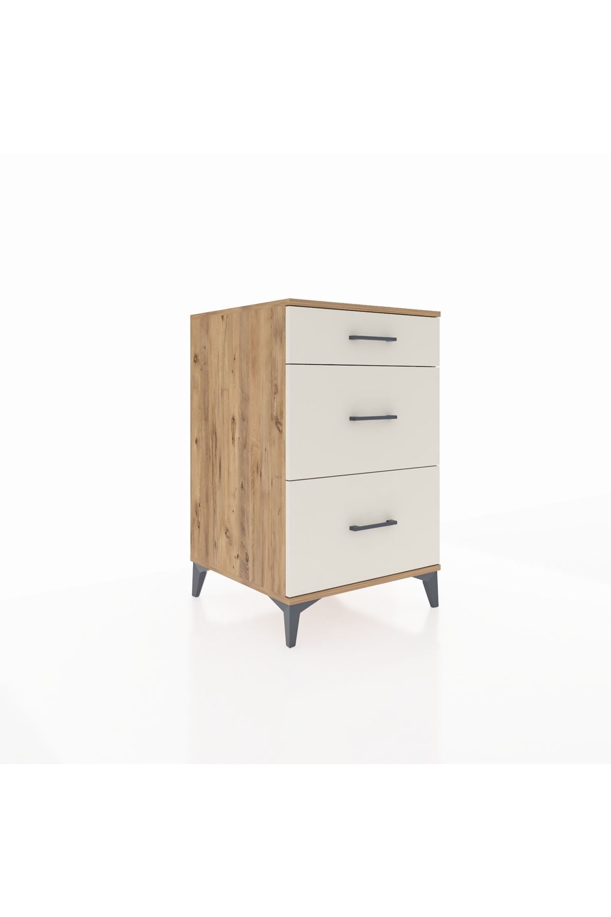Kronos Komodin 3 Çekmeceli 60x59x96 Çam-Aytaşı