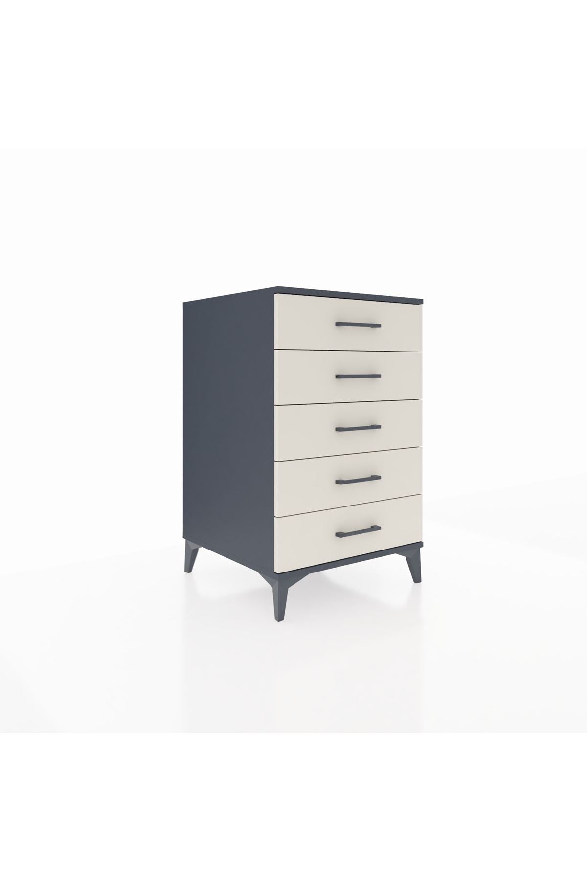 Kronos Komodin 5 Çekmeceli 60x59x96 Antrasit-Aytaşı