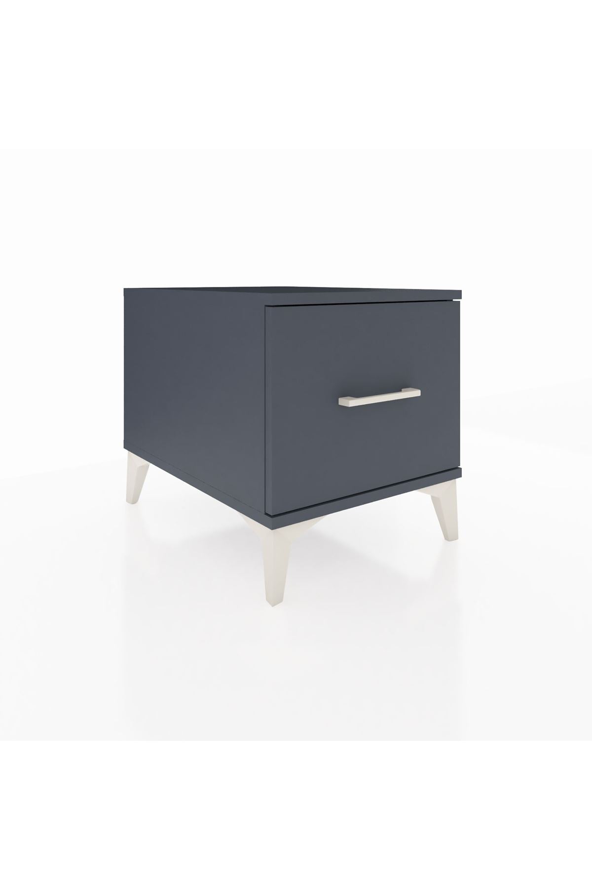 Kronos Komodin Tek Çekmeceli 44x59x48 Antrasit-Antrasit