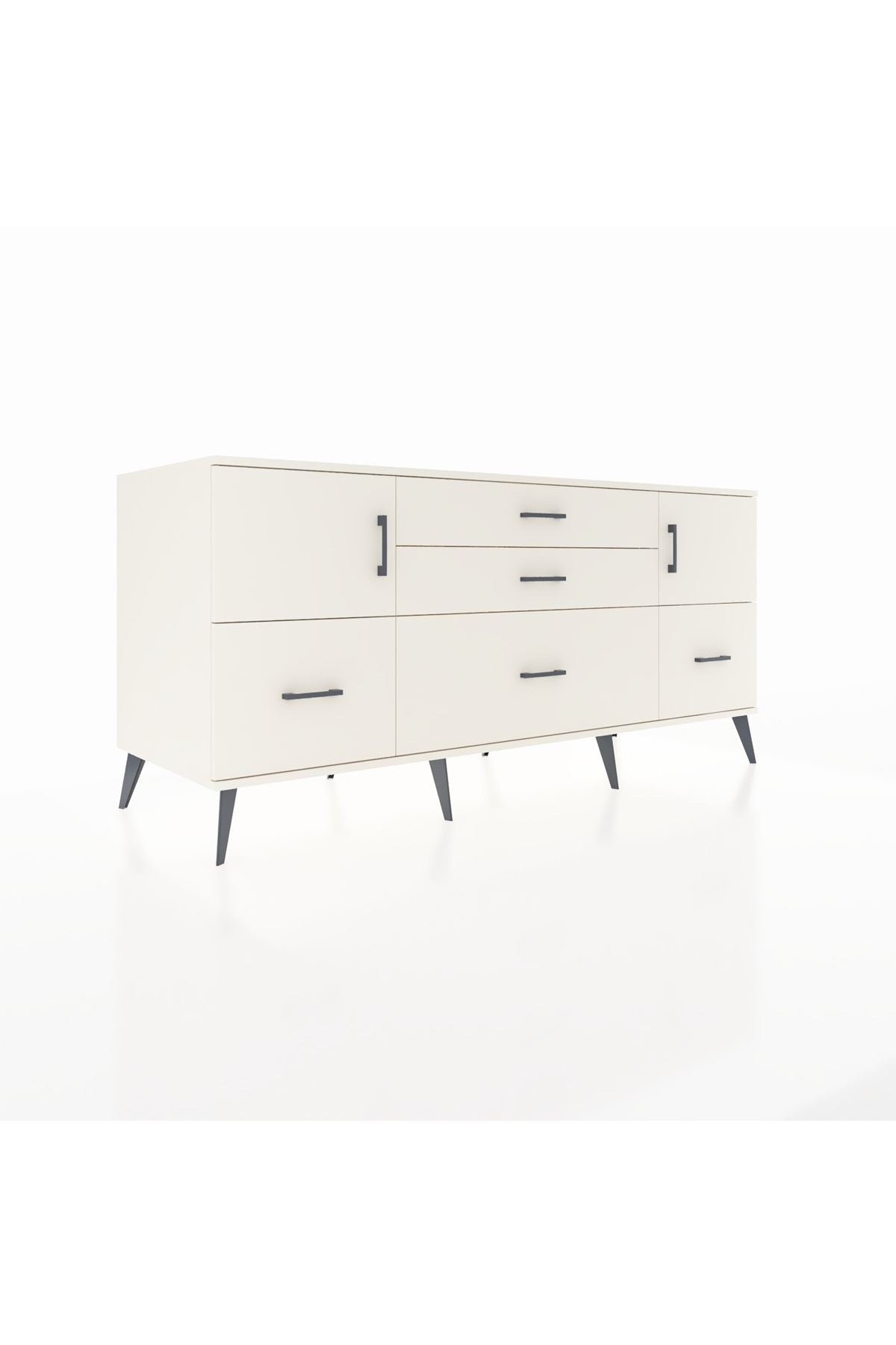 Kronos Konsol 2 Raflı 5 Çekmeceli 2 Kapaklı 176x59x83 Aytaşı-Aytaşı/Aytaşı