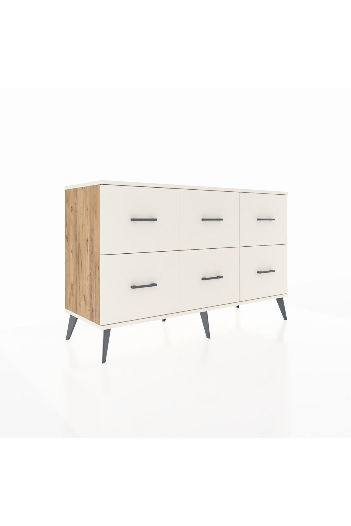 Kronos Konsol 6 Çekmeceli  132x59x83 Çam-Aytaşı/Aytaşı