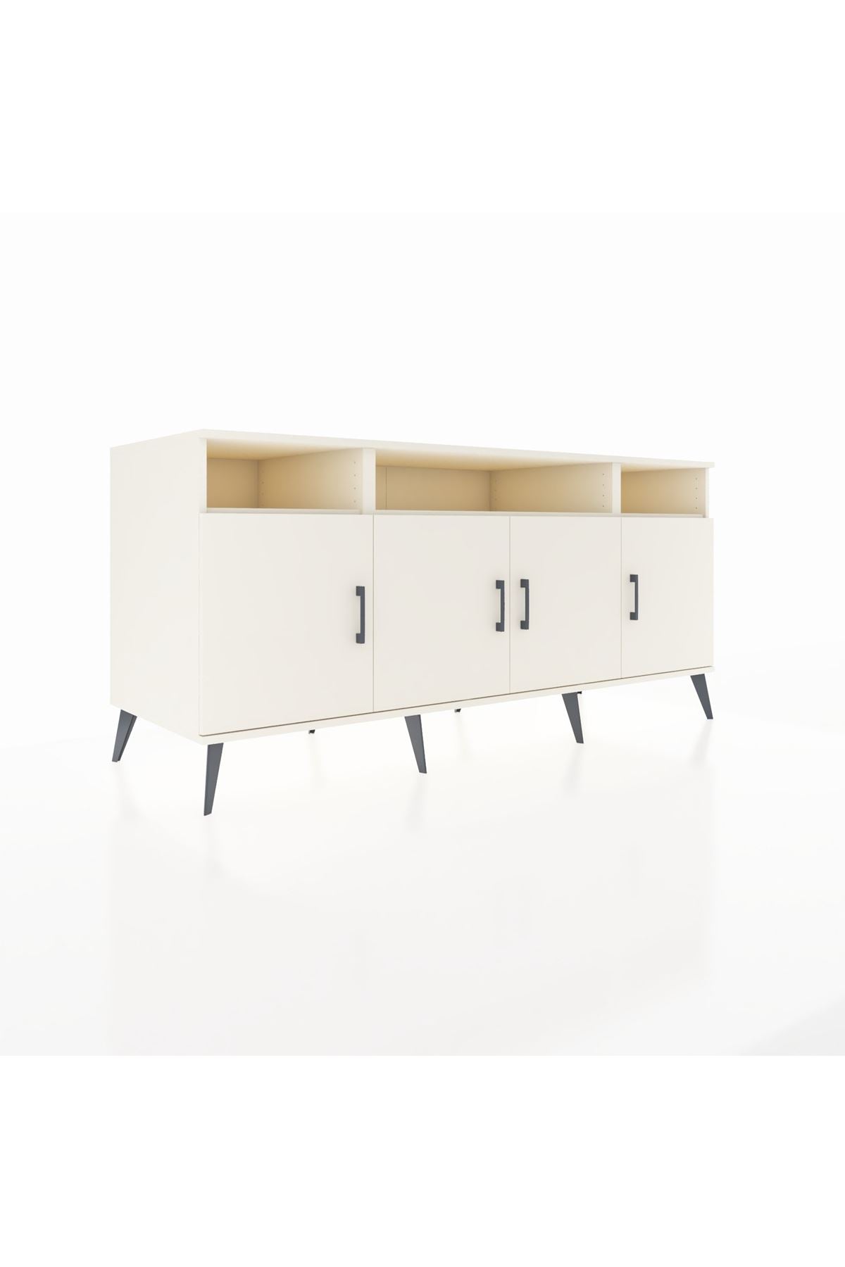 Kronos Konsol 6 Raflı 4 Kapaklı 176x59x83 Aytaşı-Aytaşı/Aytaşı