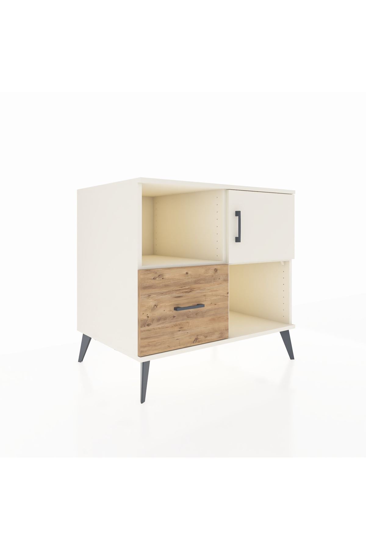 Kronos Şifonyer 2 Raflı Tek Çekmeceli Tek Kapaklı  88x59x80 Aytaşı-Aytaşı/Çam