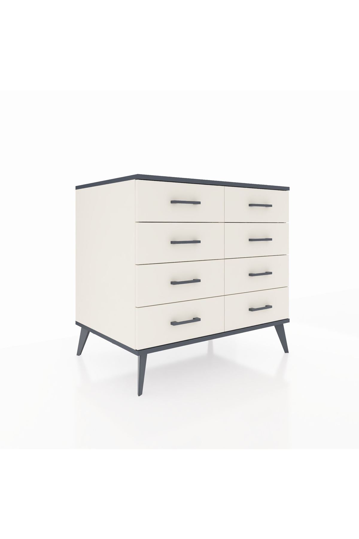 Kronos Şifonyer 8 Çekmeceli  88x59x80 Aytaşı-Antrasit/Aytaşı