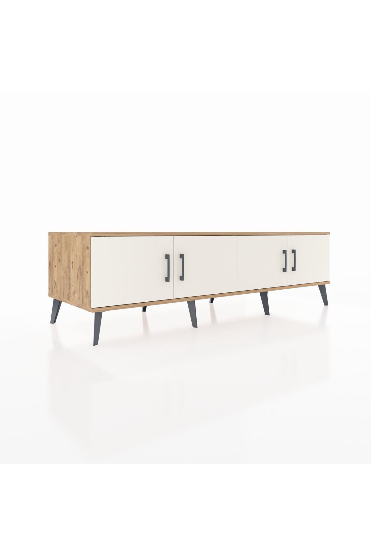 Kronos TV Ünitesi 2 Raflı 4 Kapaklı 176x59x51 Çam-Aytaşı