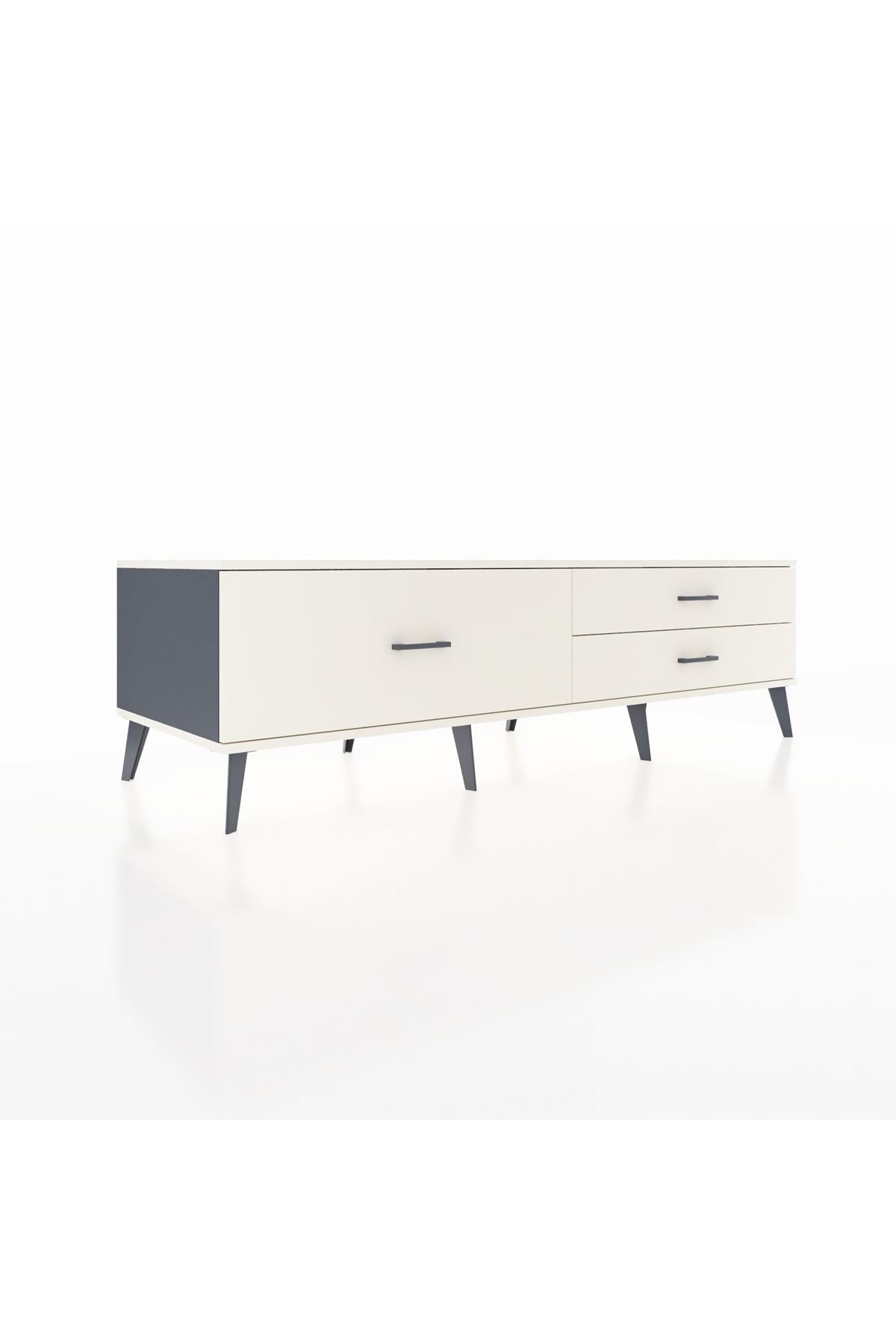 Kronos TV Ünitesi 3 Çekmeceli  176x59x51 Antrasit-Aytaşı